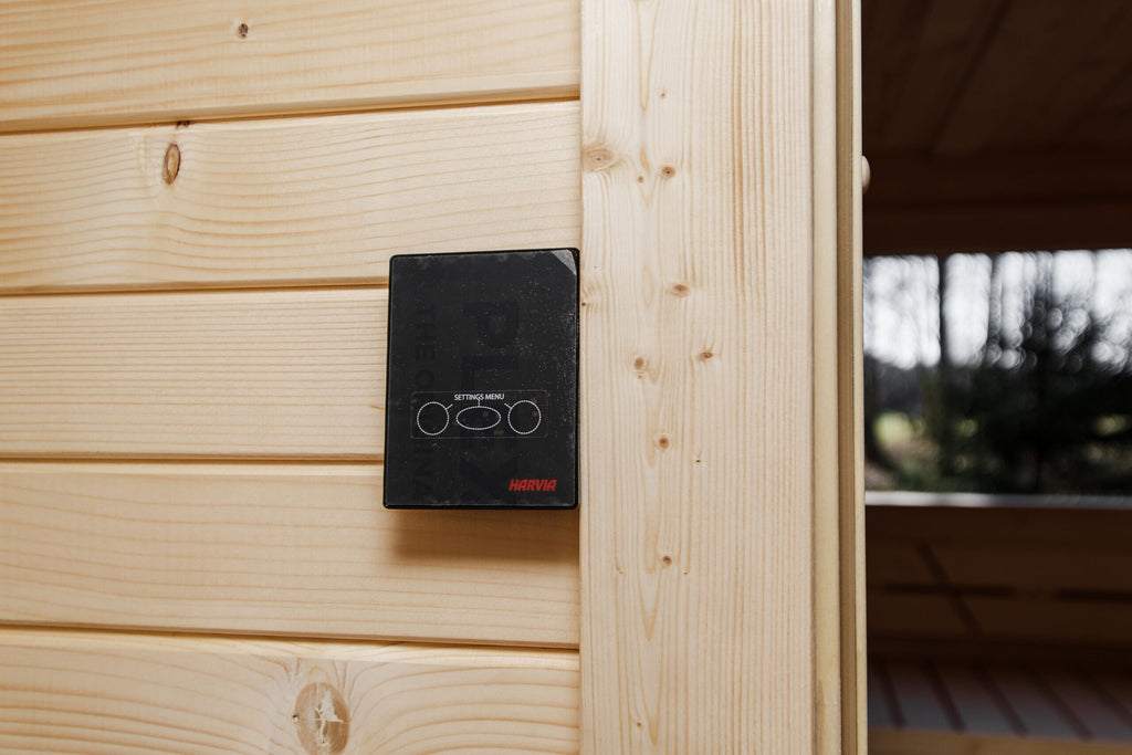 3,5 m große Würfelsauna mit Vorraum