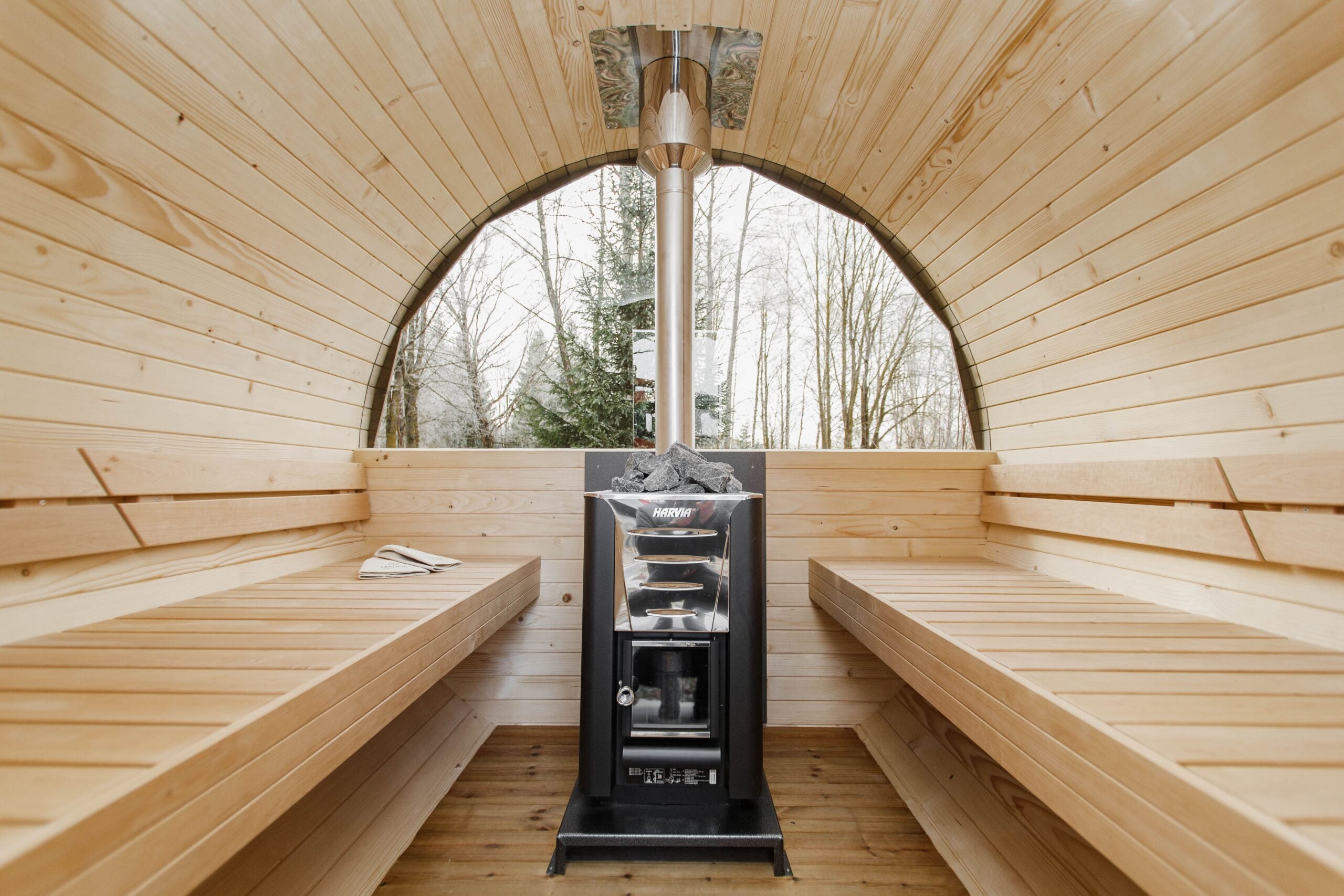 3M Rundsauna mit Terrasse