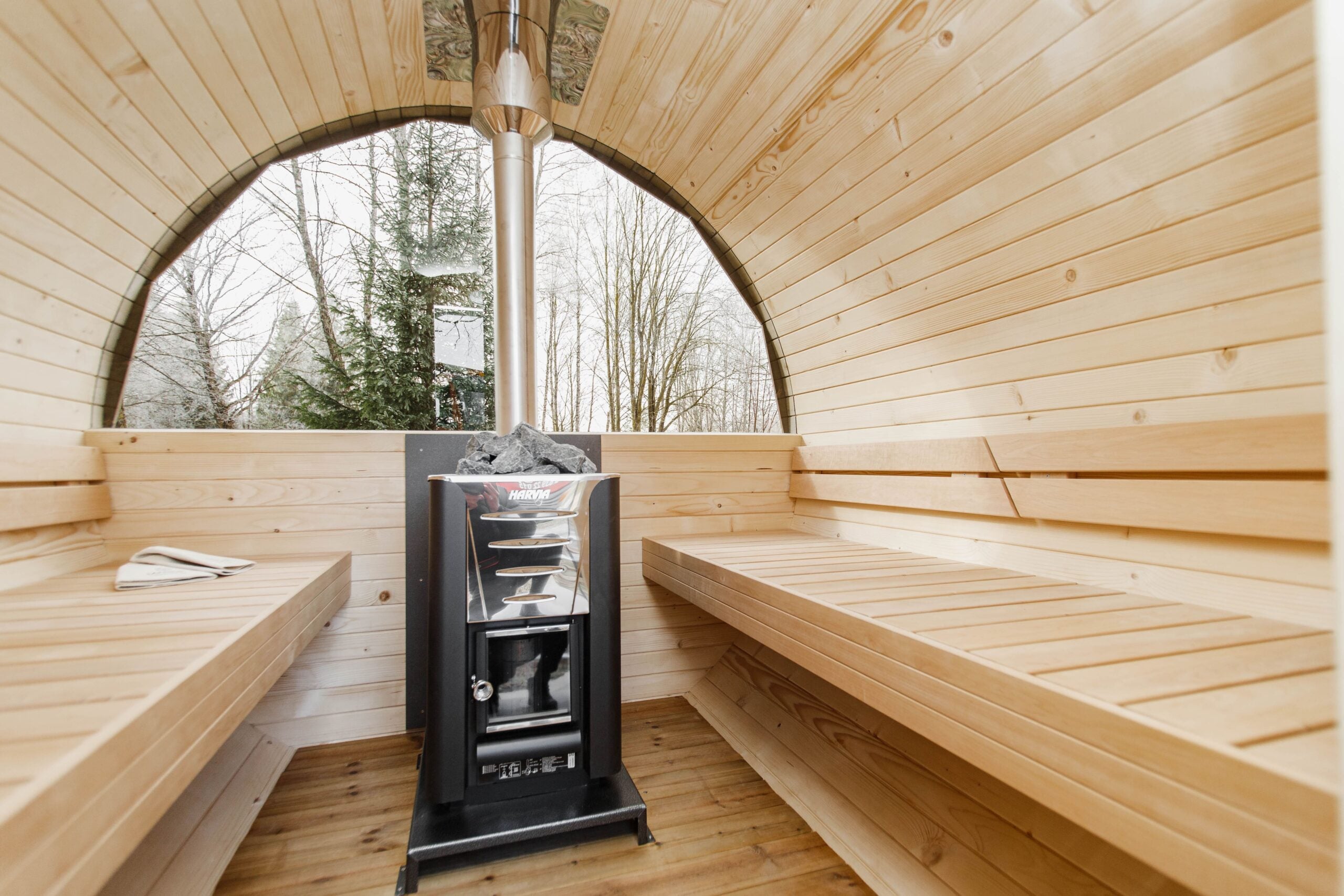 3M Rundsauna mit Terrasse