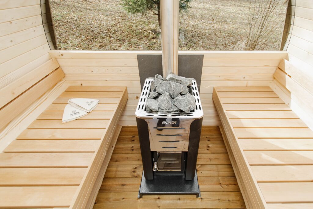 3M Rundsauna mit Terrasse