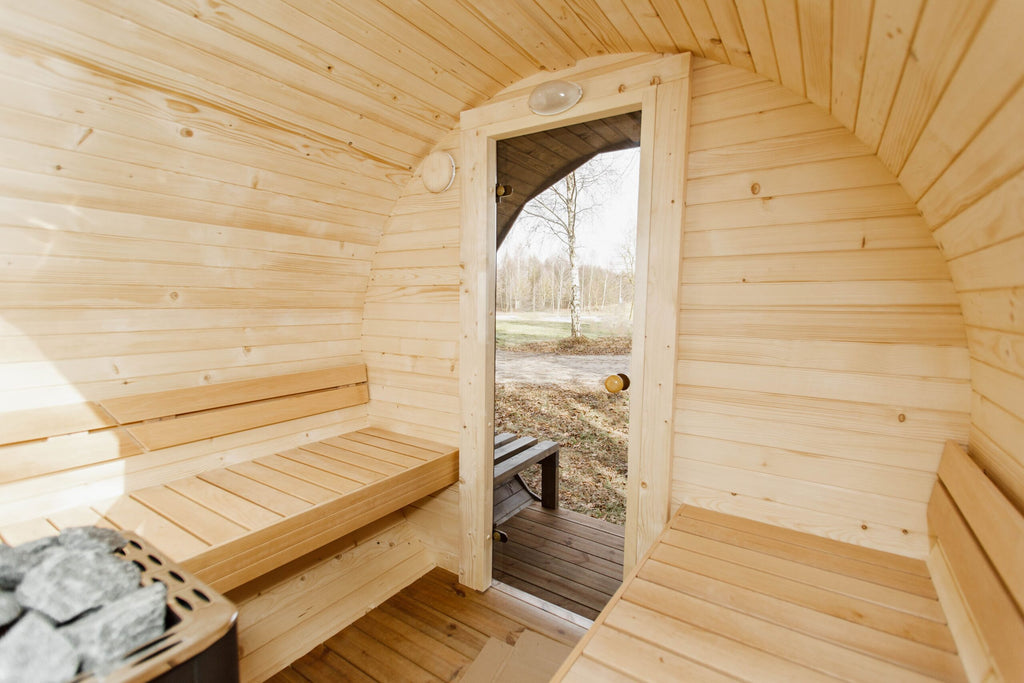 3M Rundsauna mit Terrasse