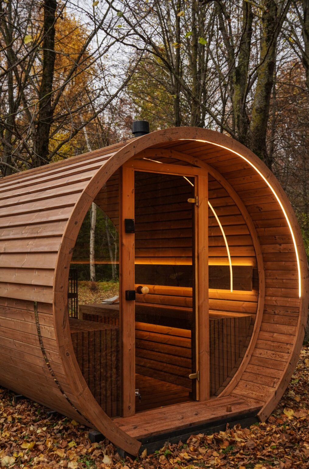 2,6 m runde Sauna – Thermoholz