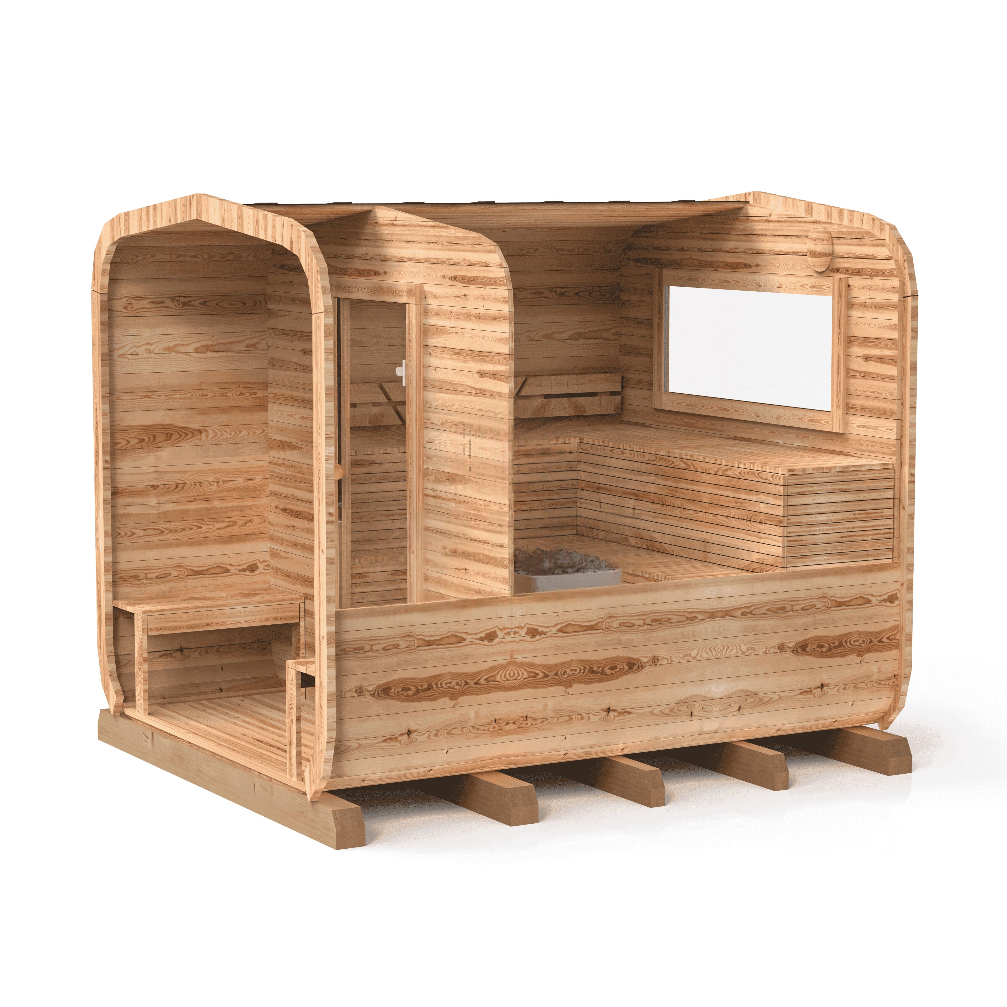 3M CUBE Sauna mit Terrasse