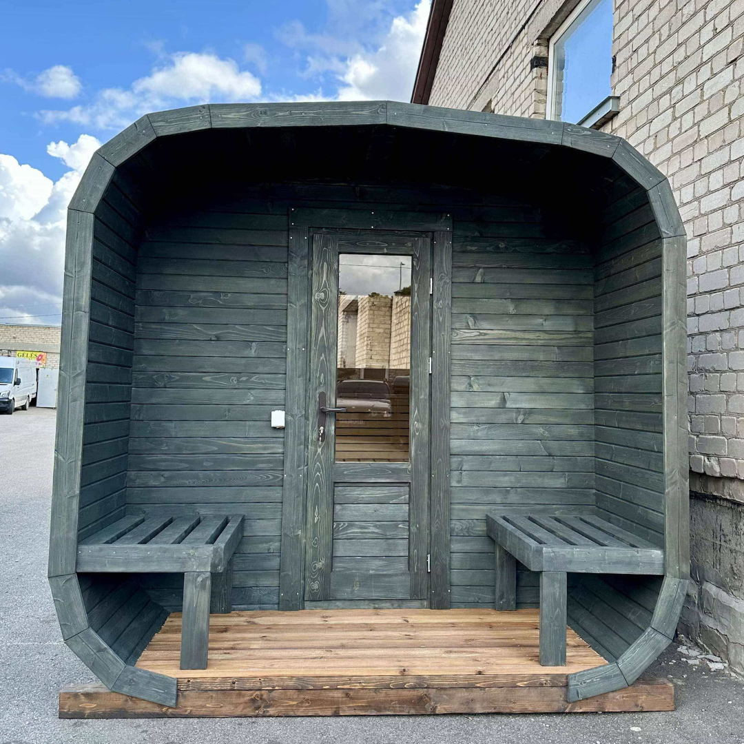 3M CUBE Sauna mit Terrasse