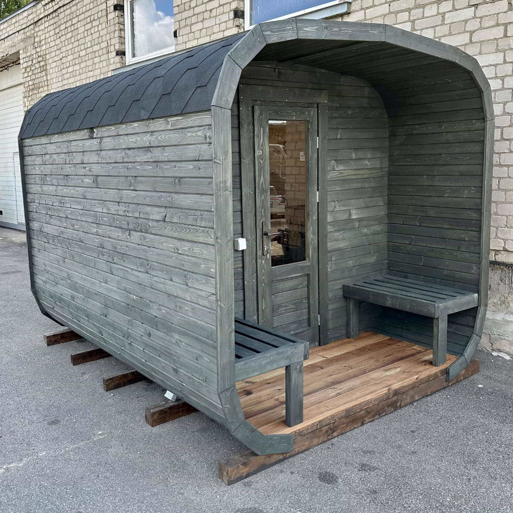 3M CUBE Sauna mit Terrasse