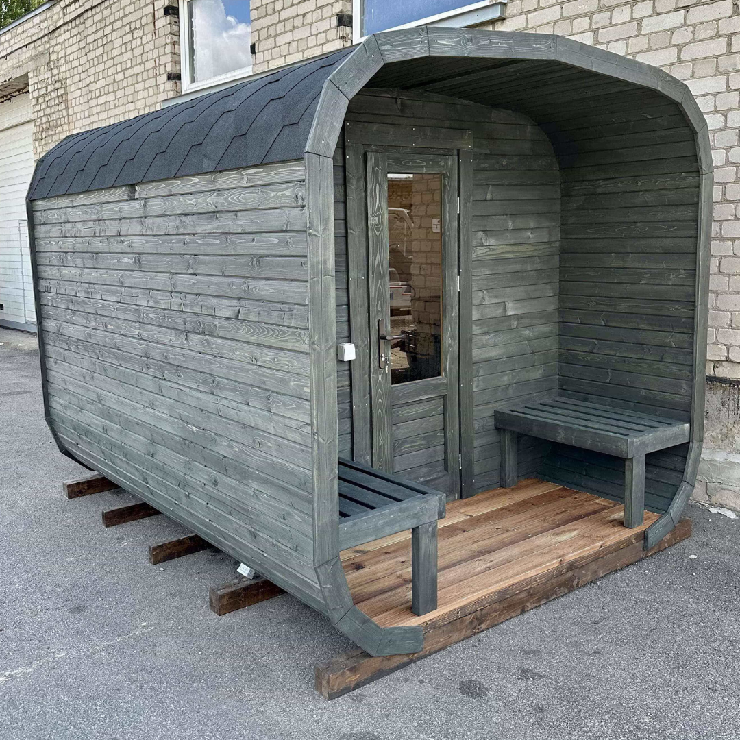3M CUBE Sauna mit Terrasse