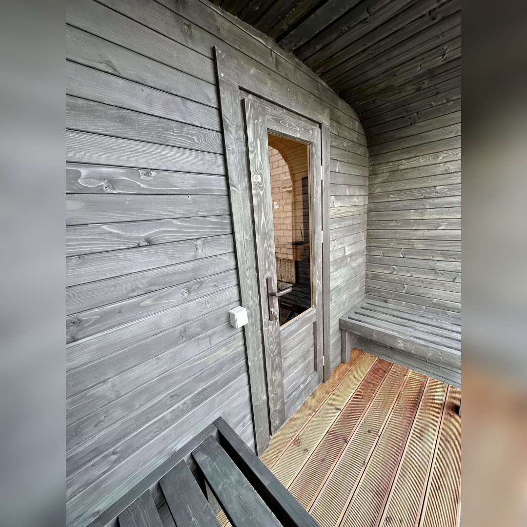 3M CUBE Sauna mit Terrasse