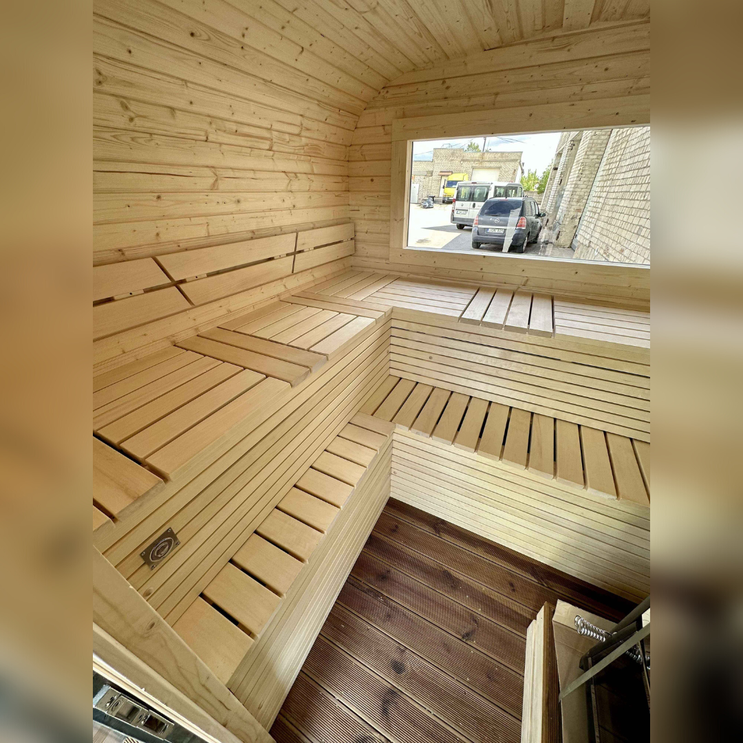 3M CUBE Sauna mit Terrasse