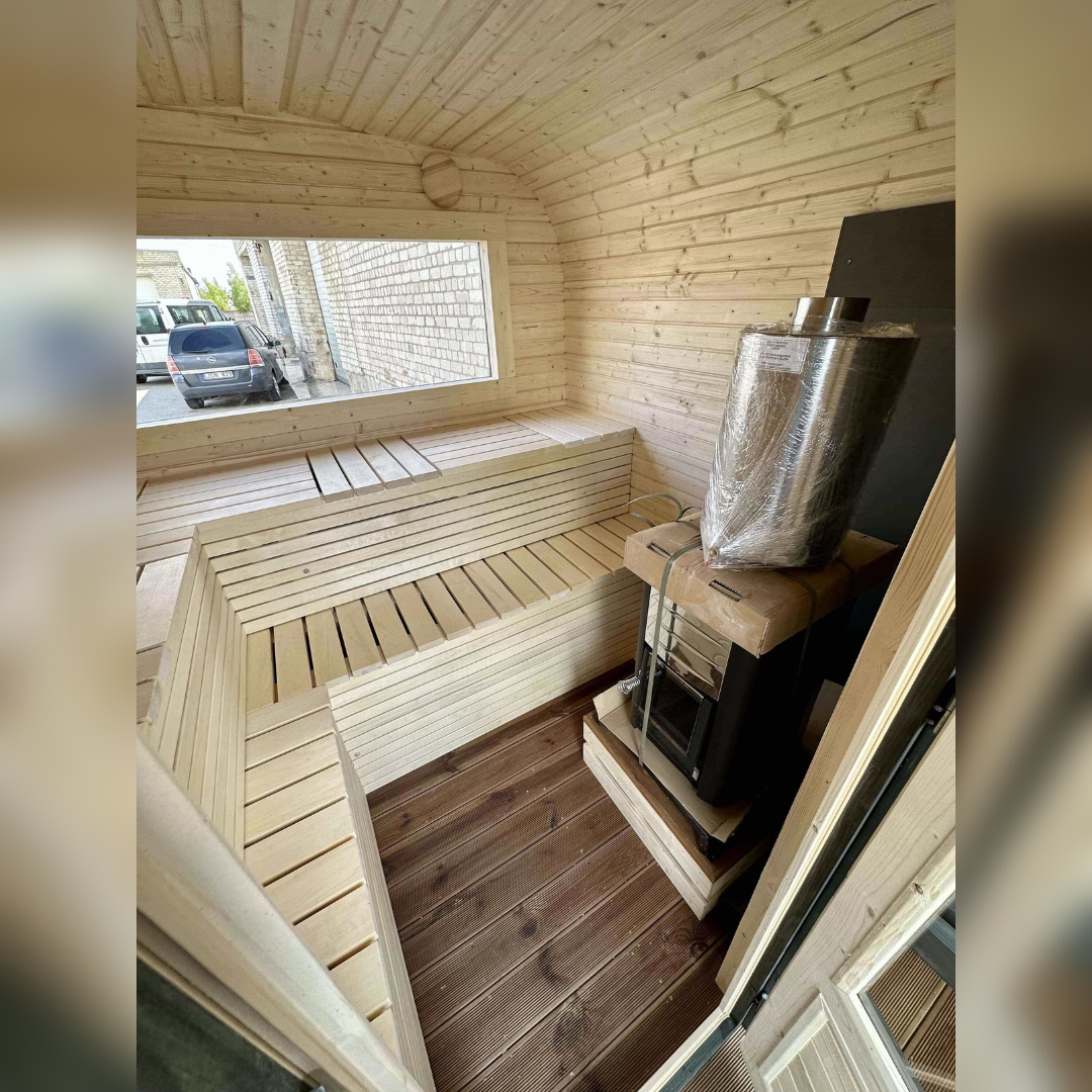 3M CUBE Sauna mit Terrasse