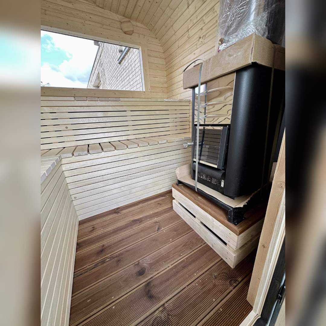 3M CUBE Sauna mit Terrasse