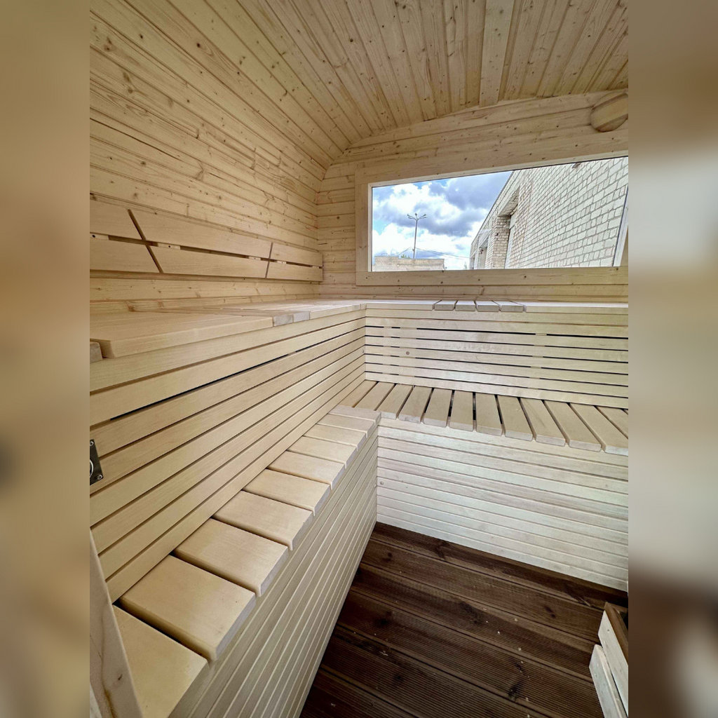 3M CUBE Sauna mit Terrasse