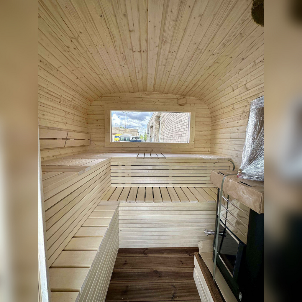 3M CUBE Sauna mit Terrasse