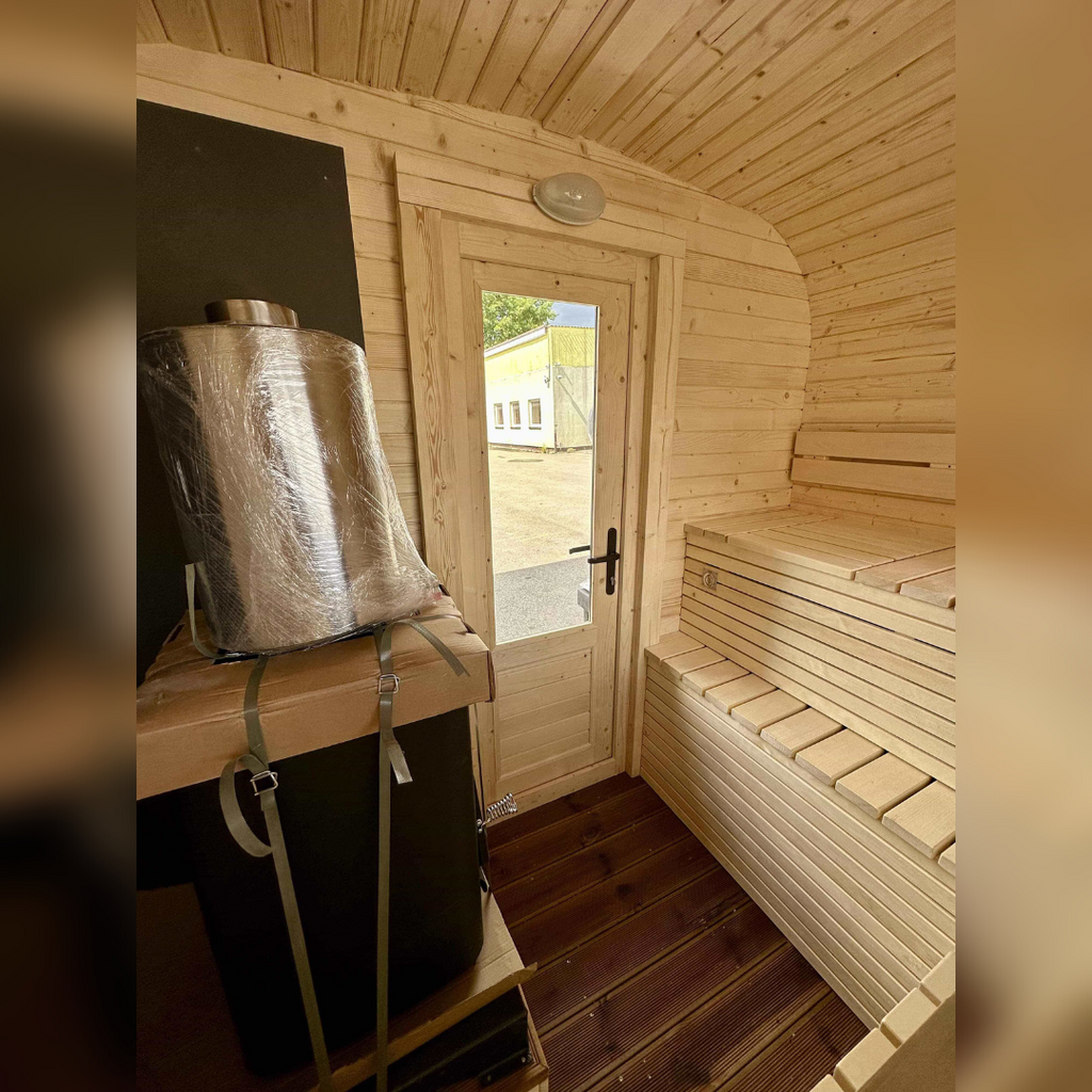 3M CUBE Sauna mit Terrasse