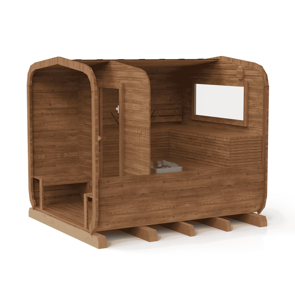3M CUBE Sauna mit Terrasse