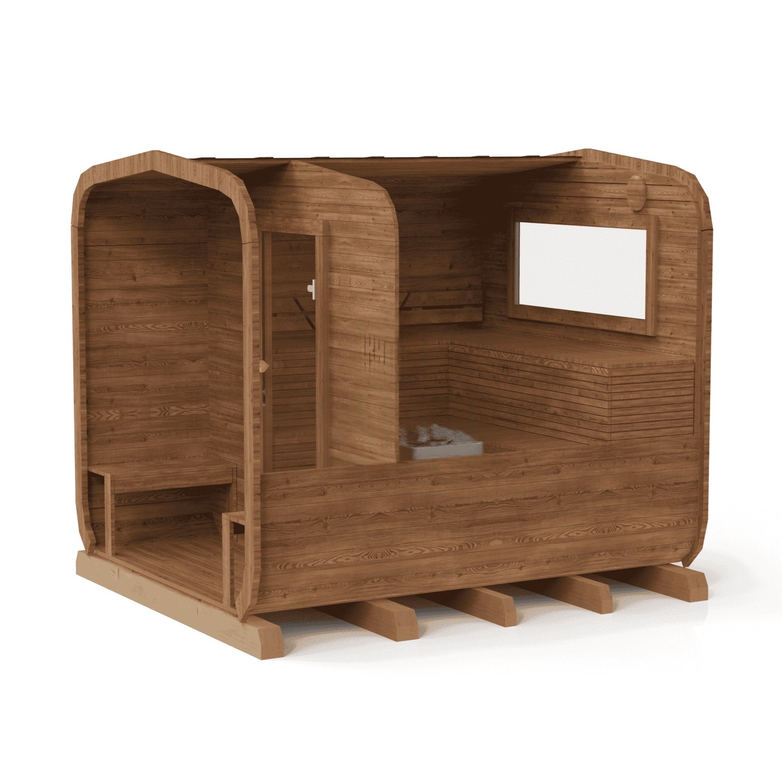 3M CUBE Sauna mit Terrasse