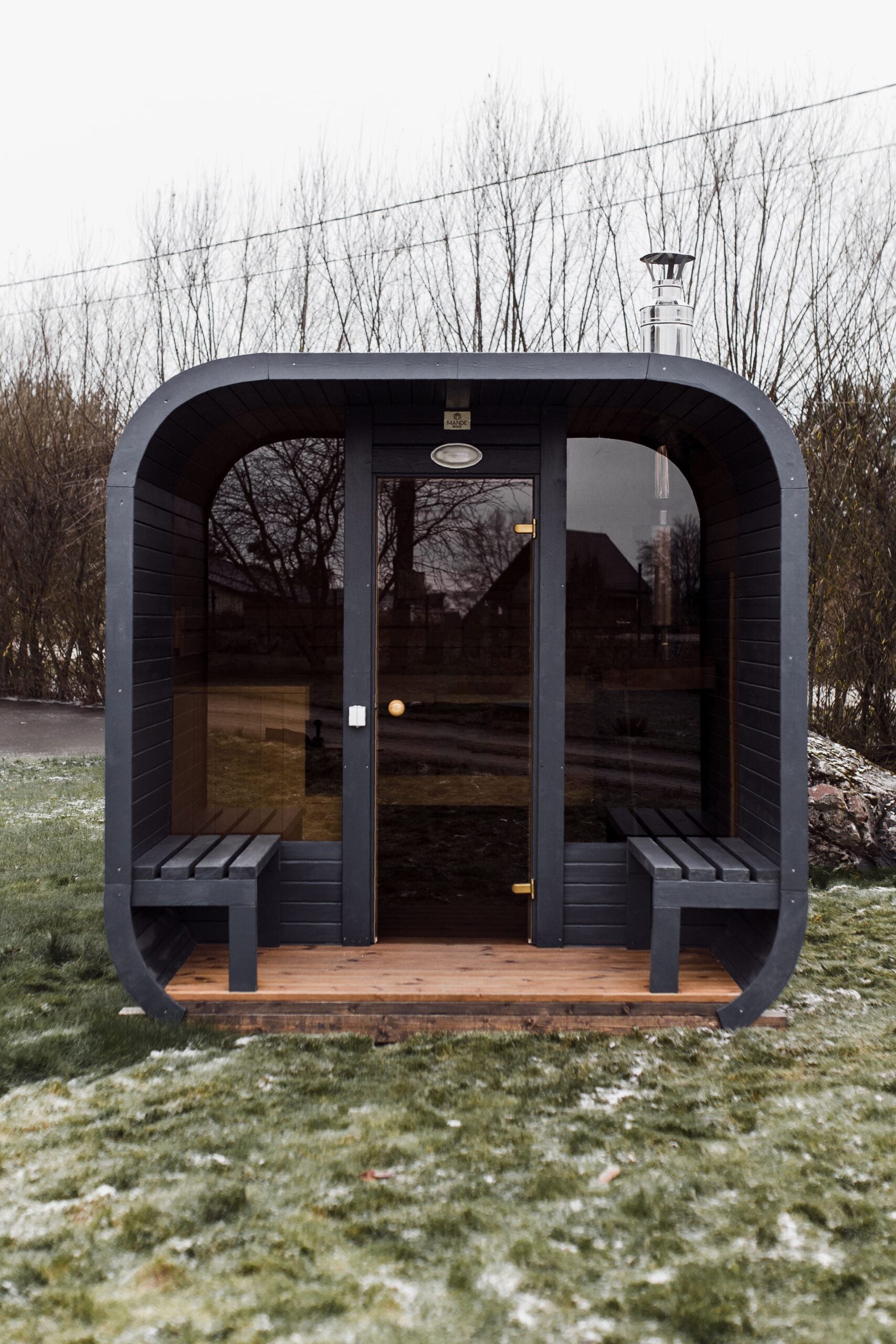 3M CUBE Sauna mit Terrasse