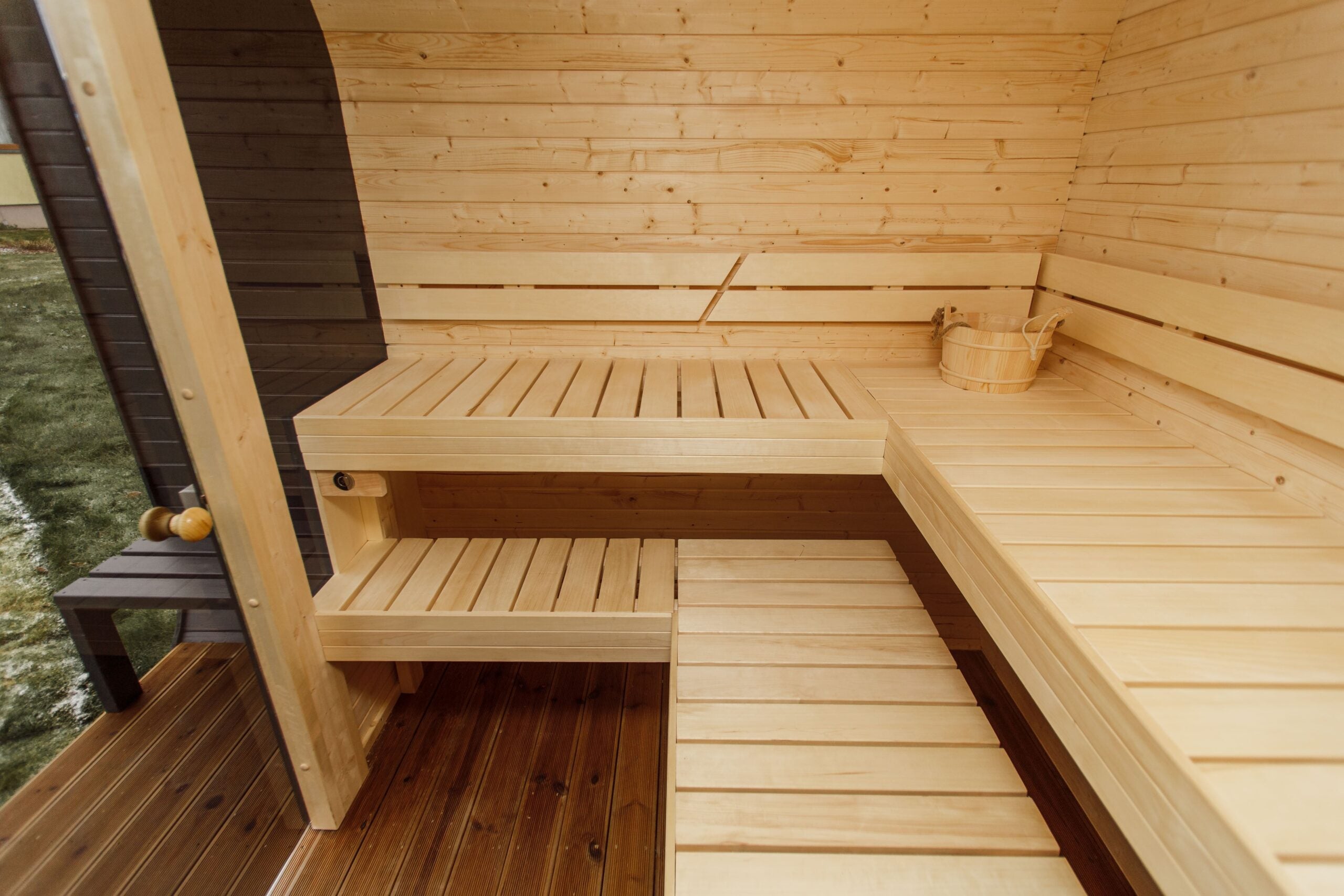 3M CUBE Sauna mit Terrasse