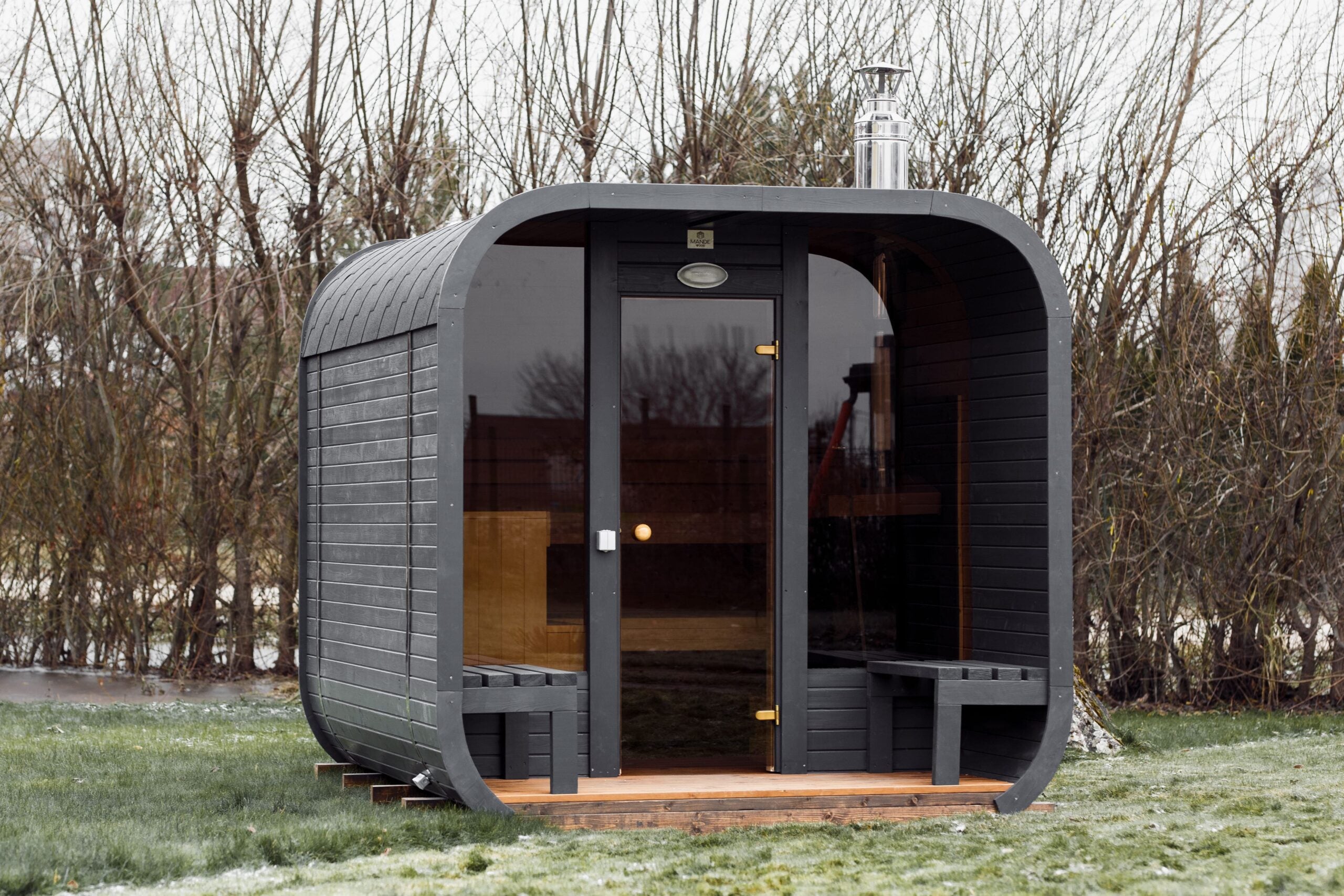 3M CUBE Sauna mit Terrasse