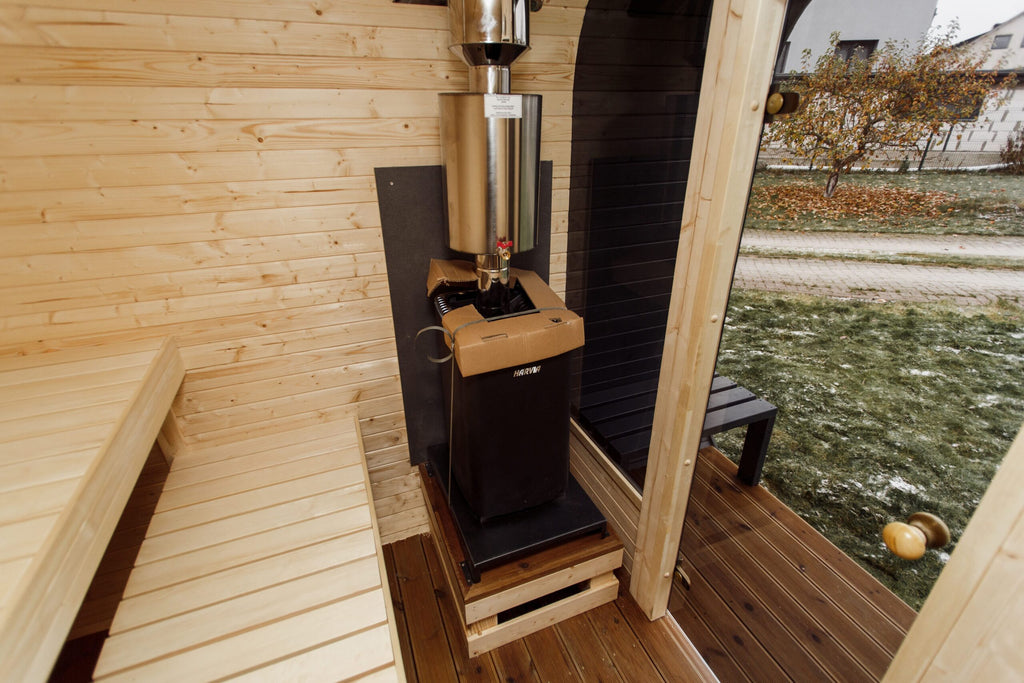 3M CUBE Sauna mit Terrasse