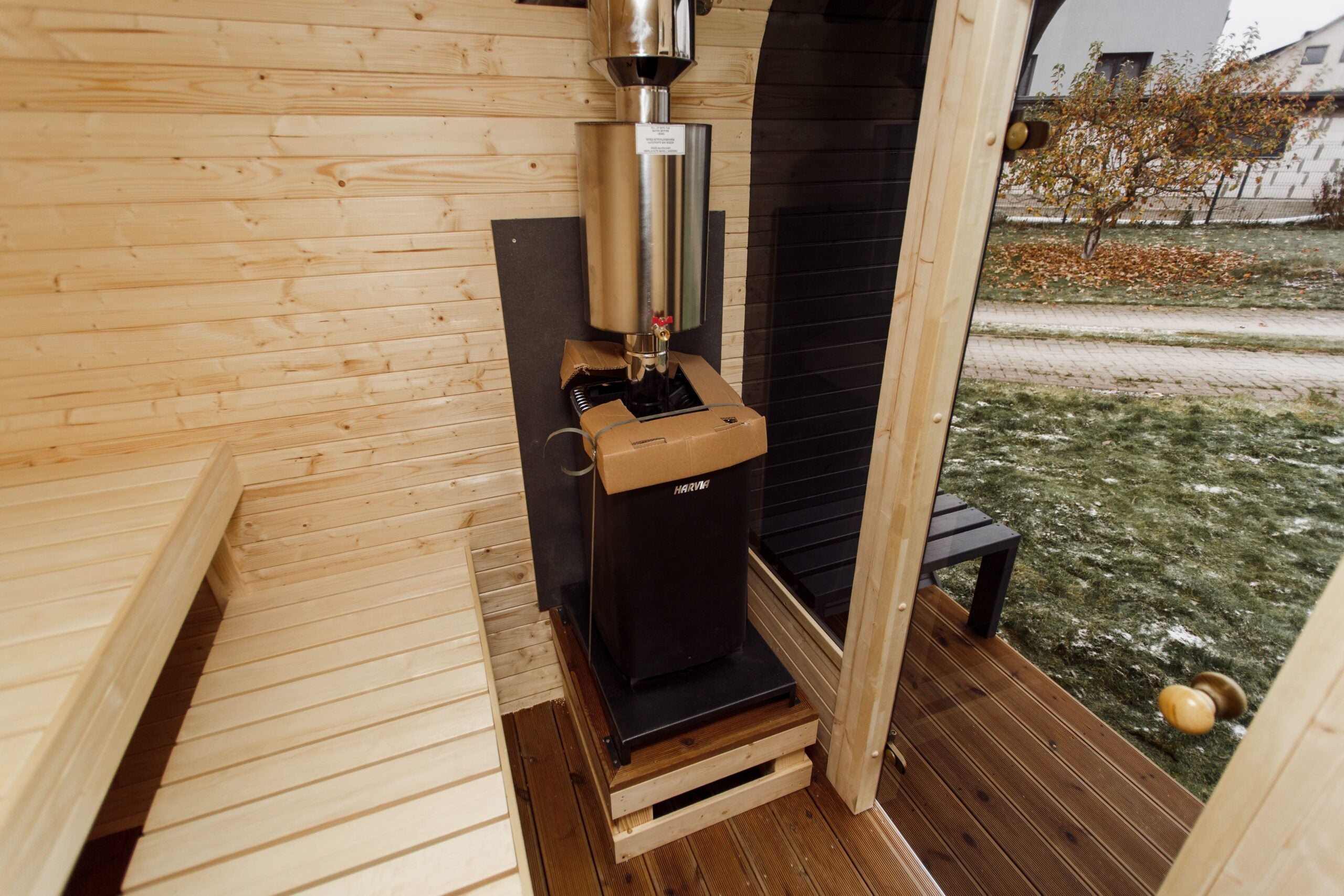 3M CUBE Sauna mit Terrasse