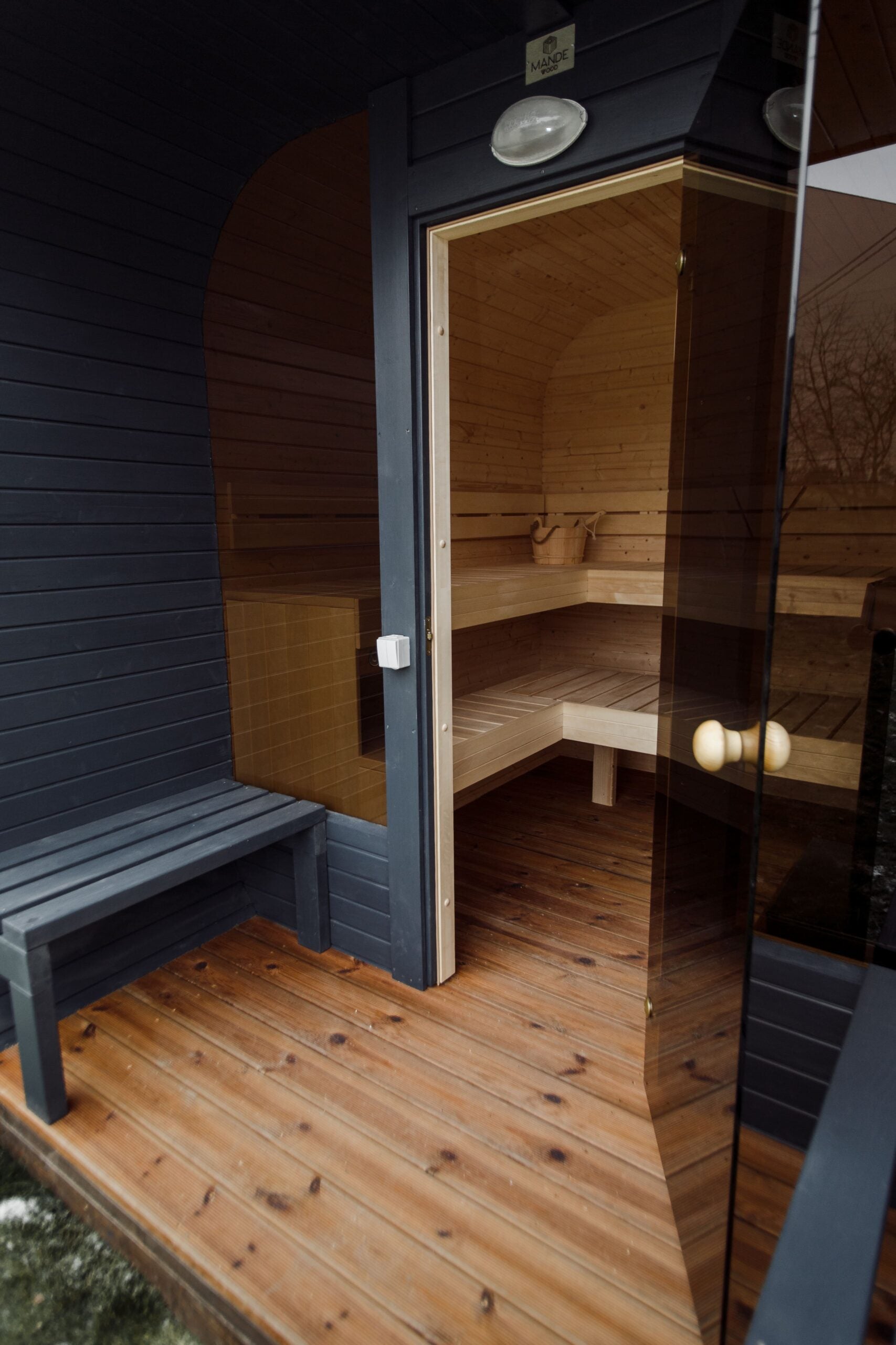 3M CUBE Sauna mit Terrasse