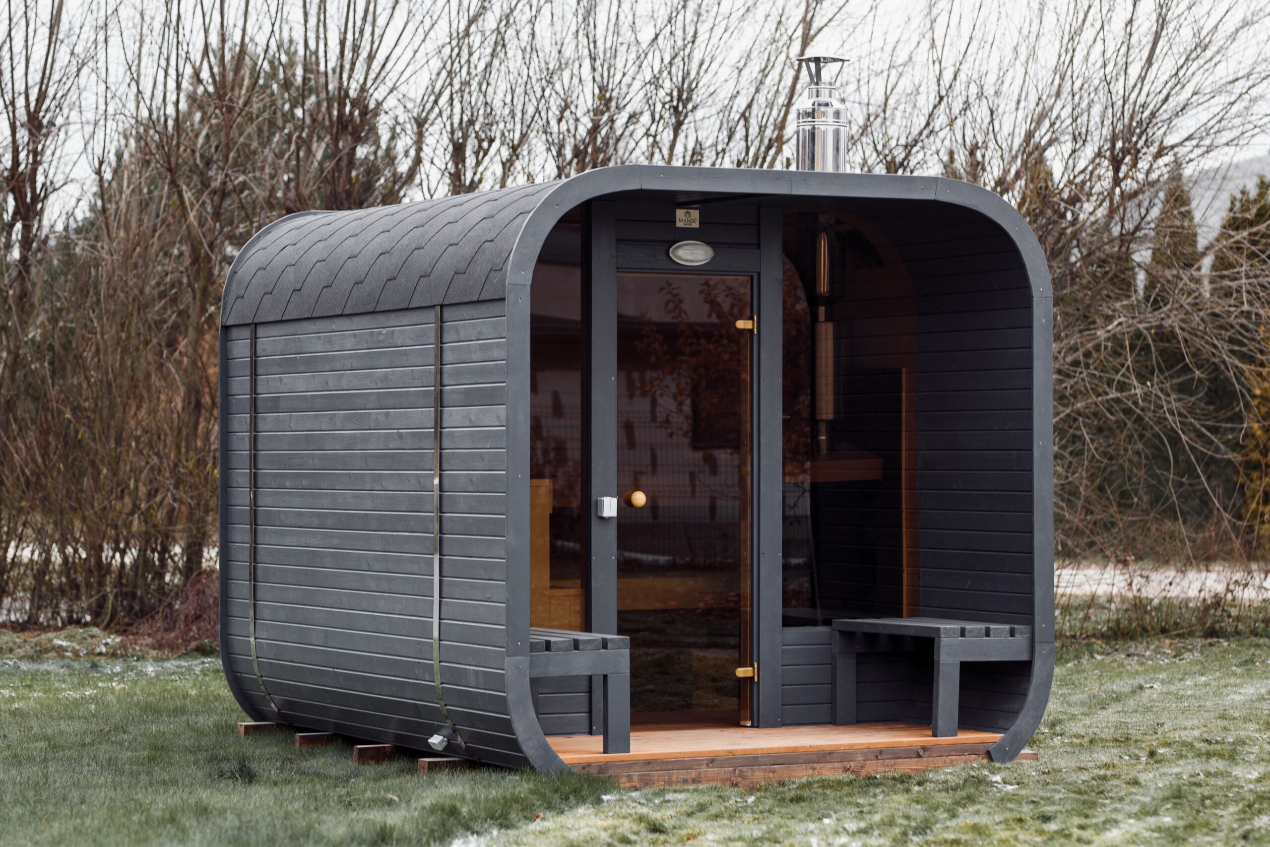 3M CUBE Sauna mit Terrasse