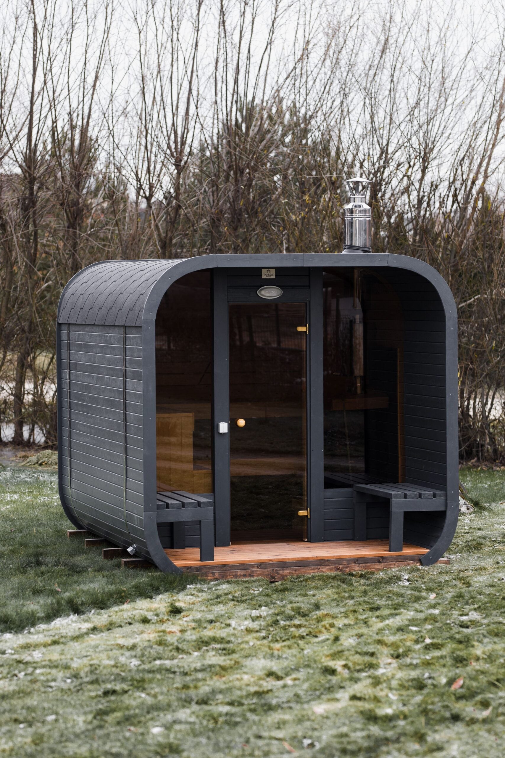 3M CUBE Sauna mit Terrasse