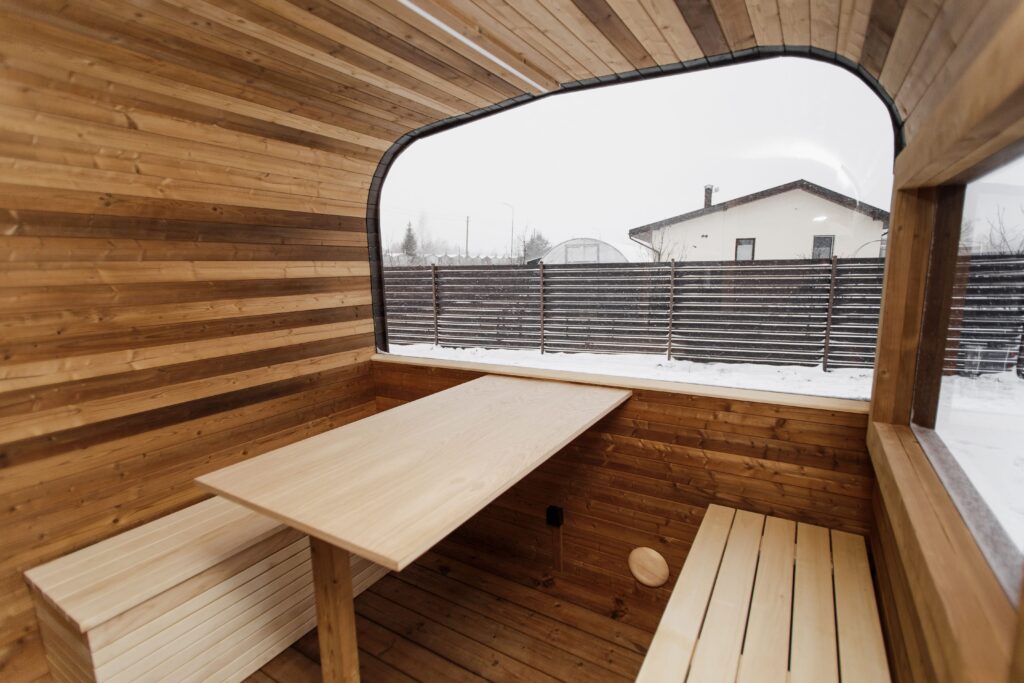 Cube PLATINUM 245×500 Sauna – Thermoholz