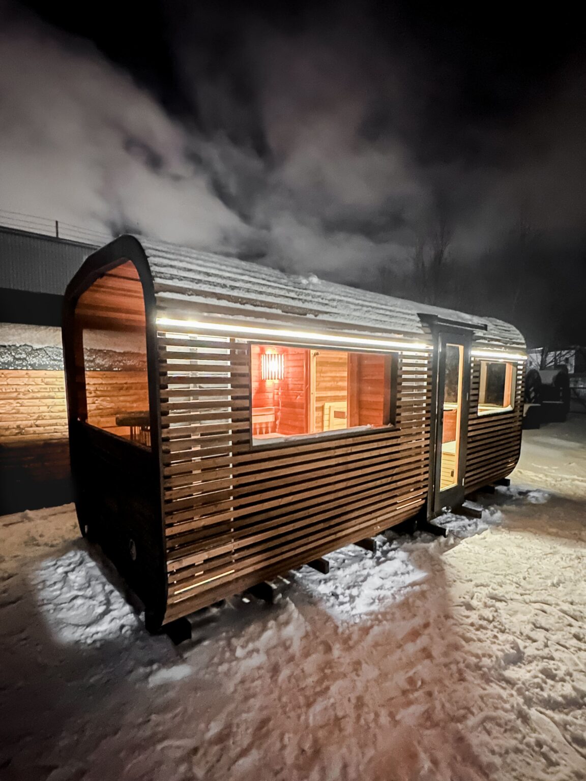 Cube PLATINUM 245×500 Sauna – Thermoholz