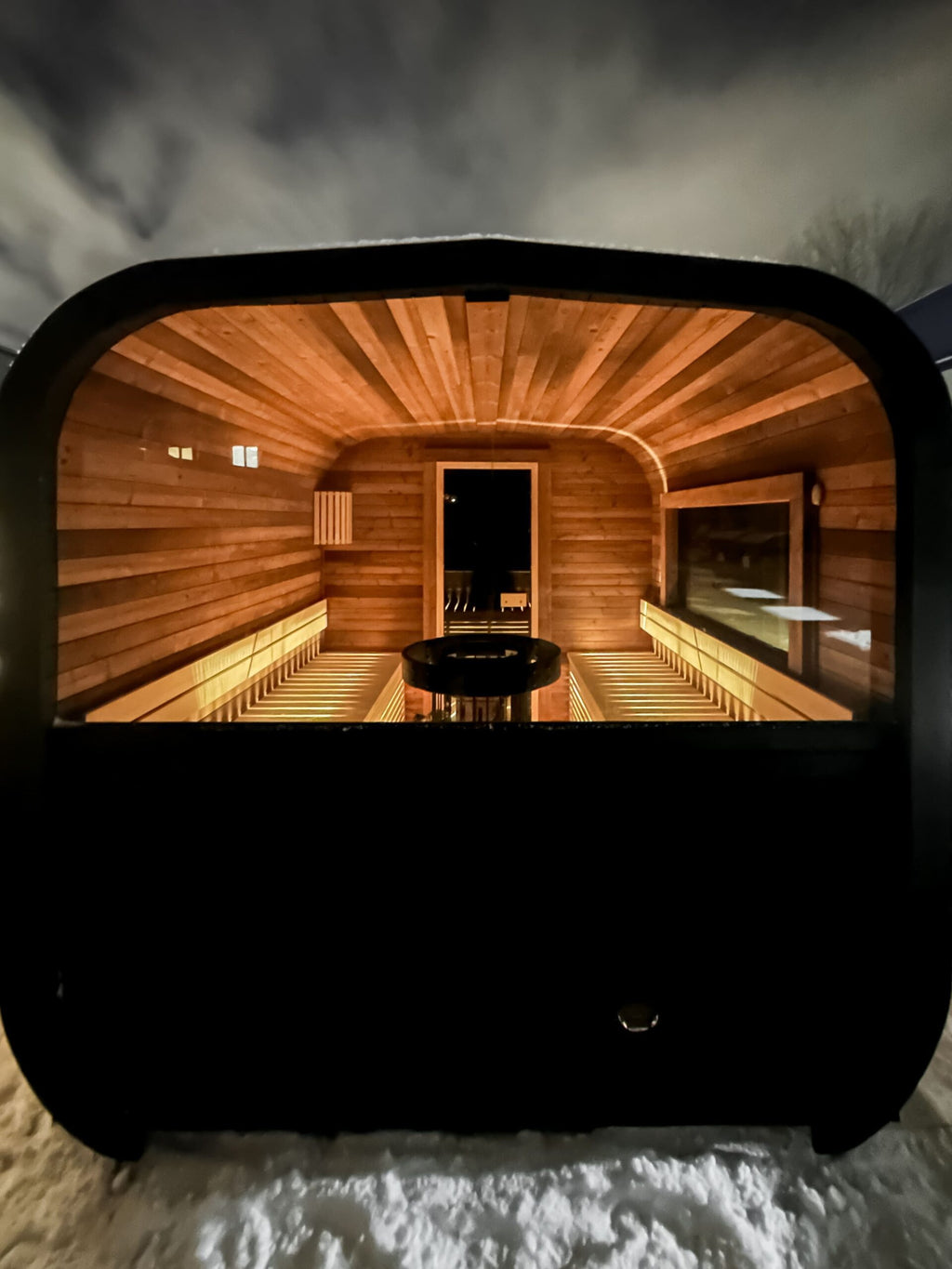 Cube PLATINUM 245×500 Sauna – Thermoholz