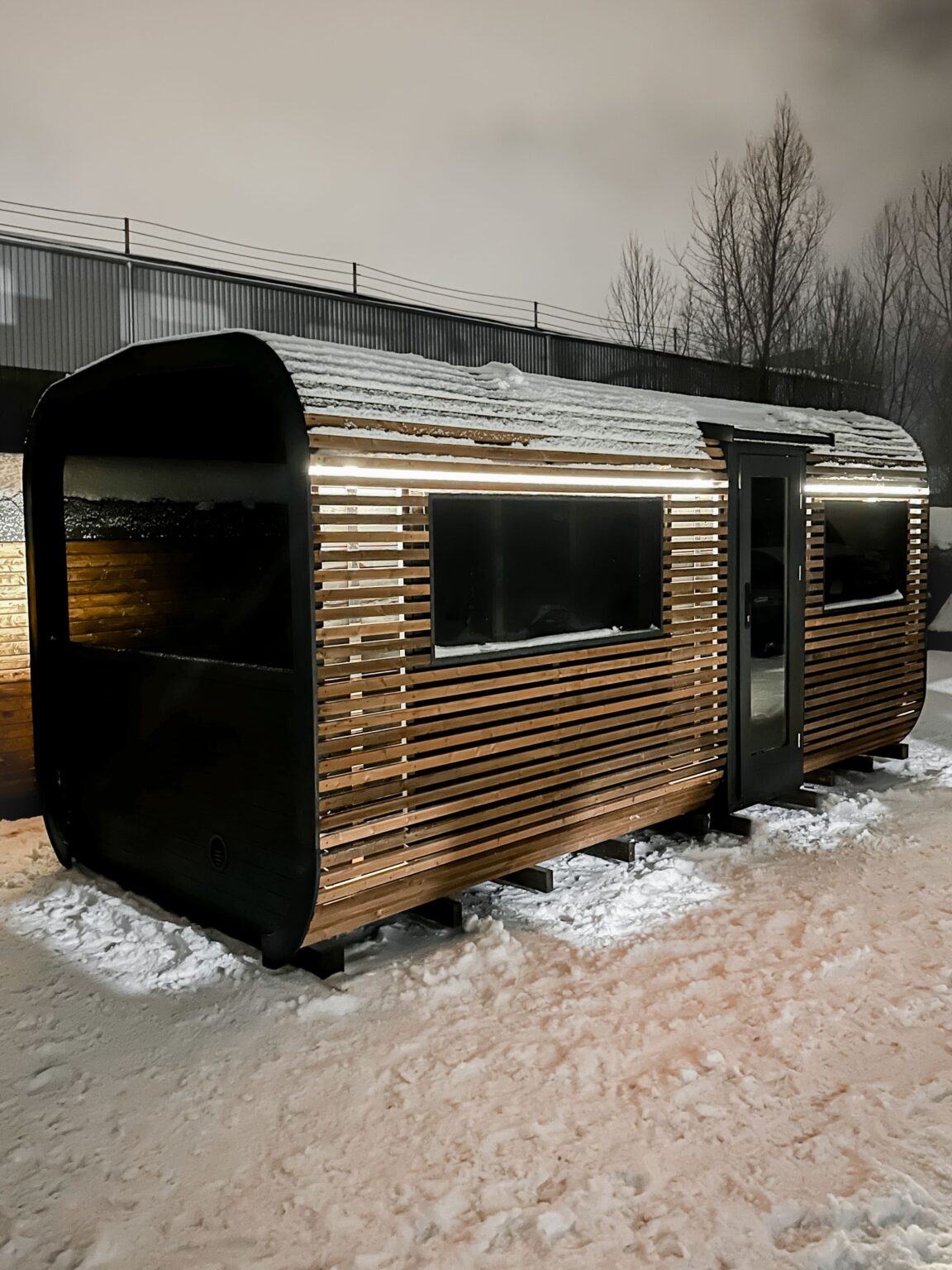 Cube PLATINUM 245×500 Sauna – Thermoholz