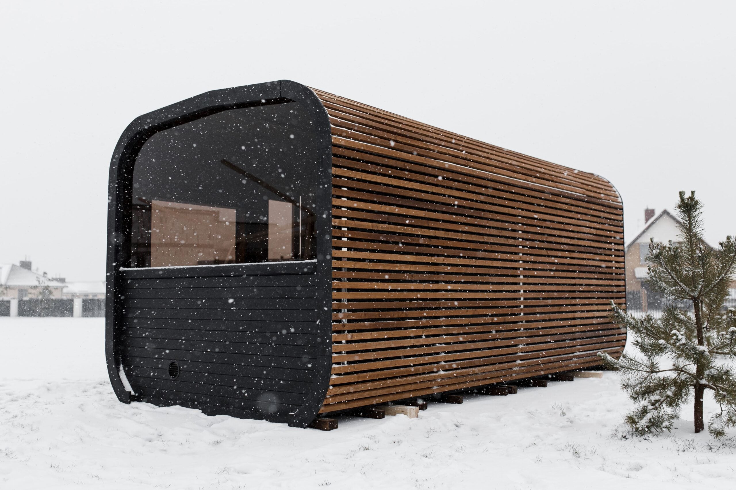 Cube PLATINUM 245×500 Sauna – Thermoholz