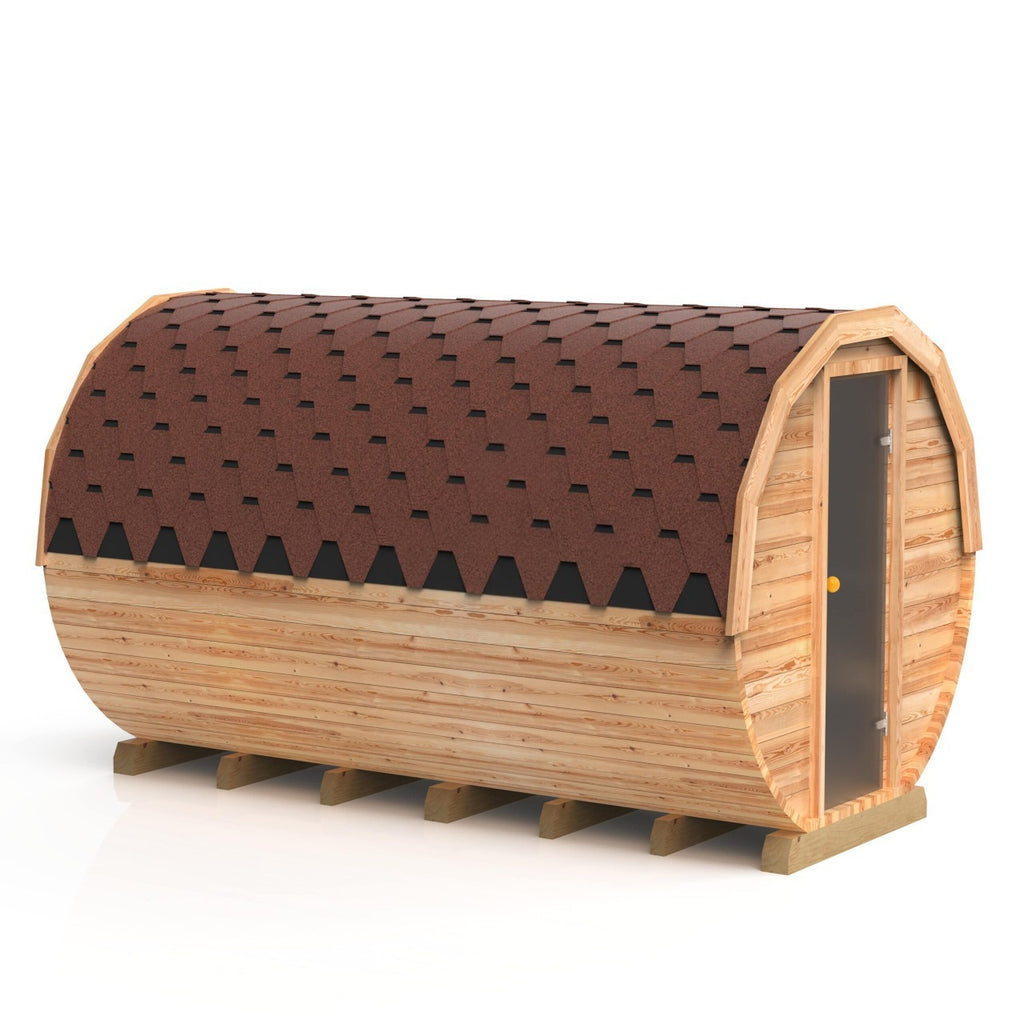 3,5 m runde Sauna mit Vorraum