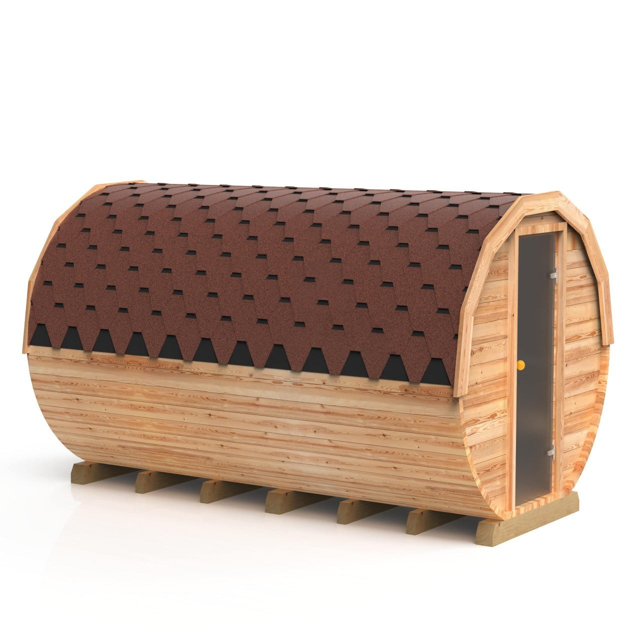 3,5 m runde Sauna mit Vorraum