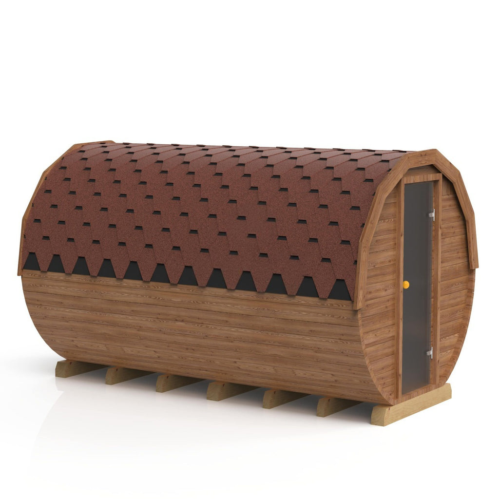 3,5 m runde Sauna mit Vorraum