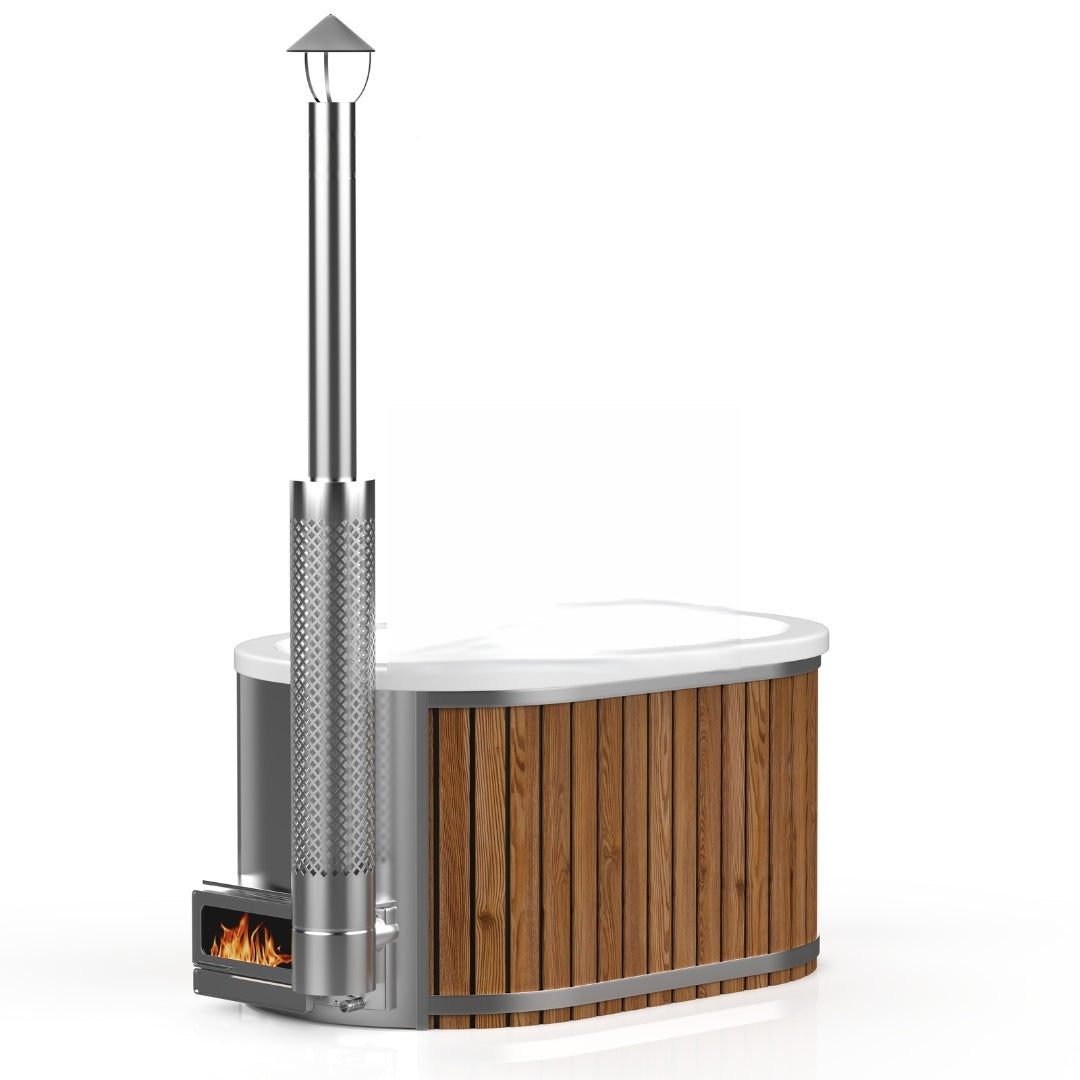 OFURO-Whirlpool aus Fiberglas (mit integrierter Heizung Horizon) – Thermoholz