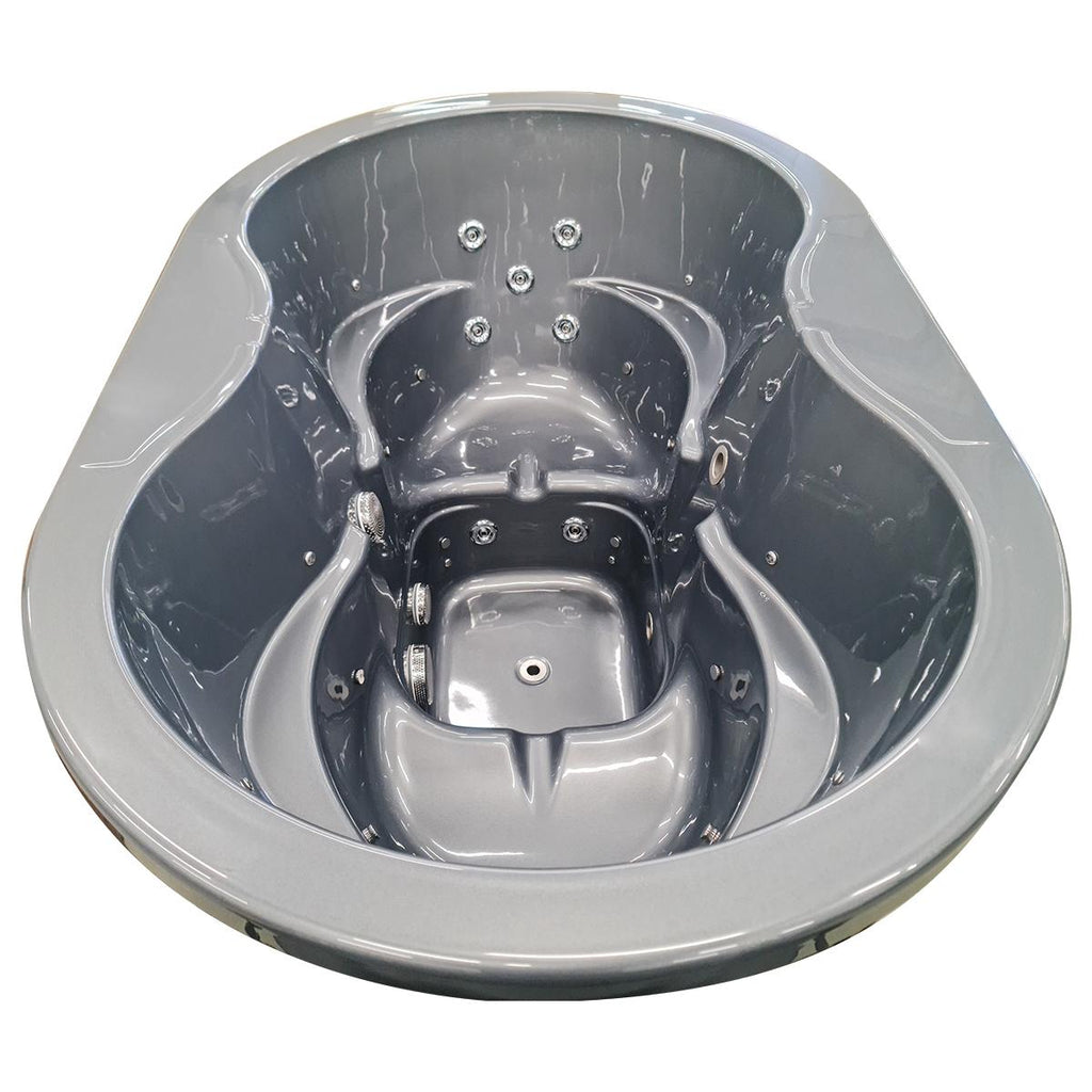 Acryl-Whirlpool OFURO (mit Außenheizung) – Verbranntes Holz