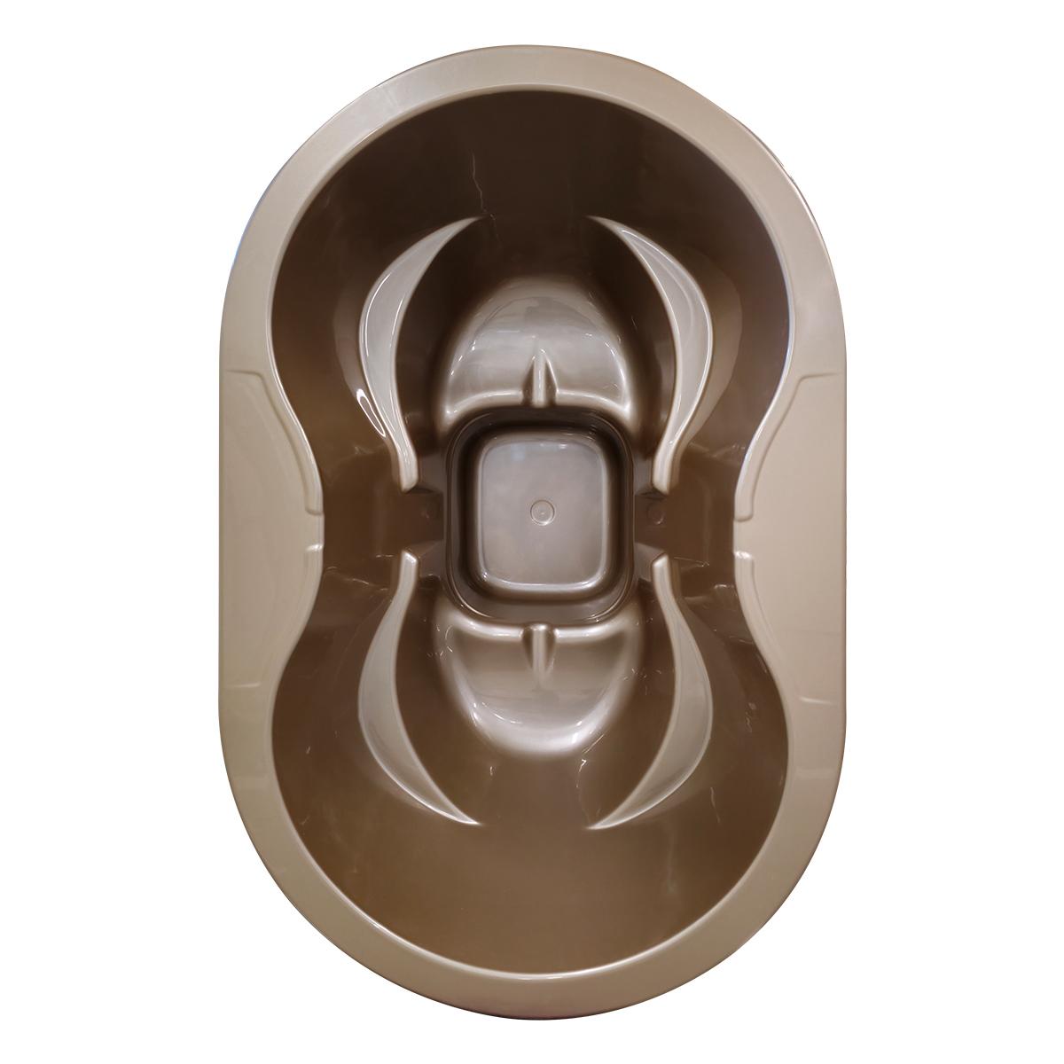 Acryl-Whirlpool OFURO (mit Außenheizung) – Verbranntes Holz