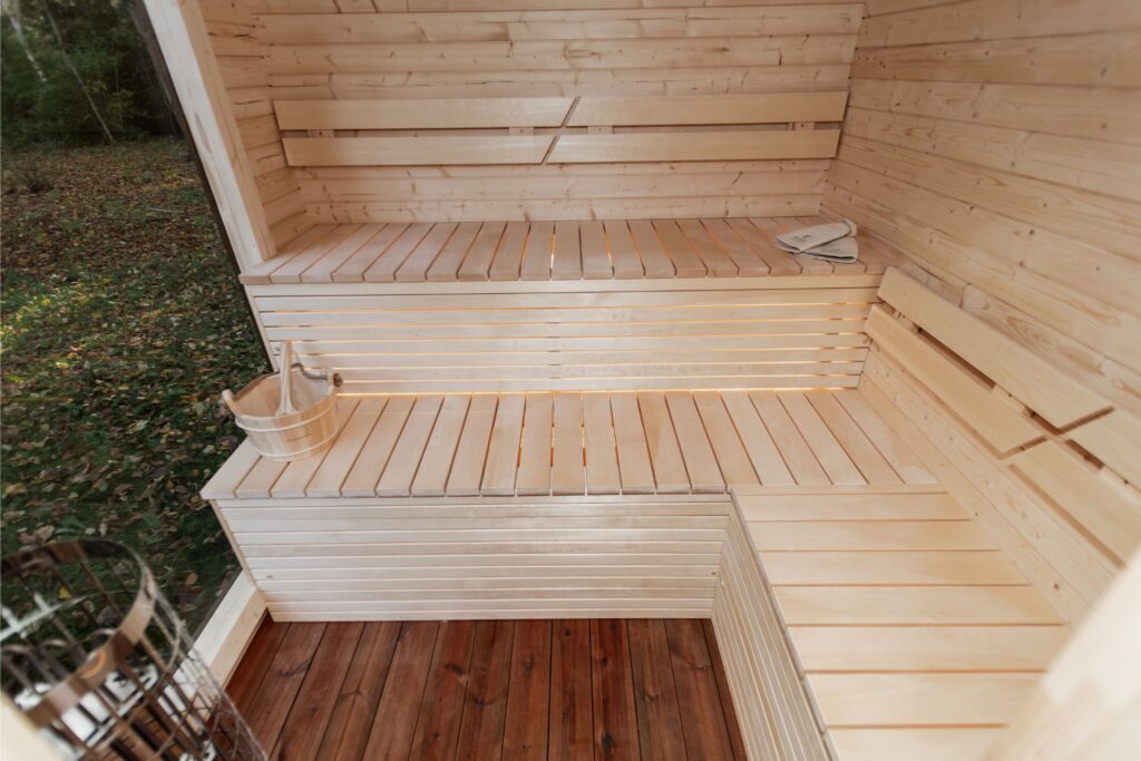 LUX REVERSE Sauna mit Vorsauna 245×400