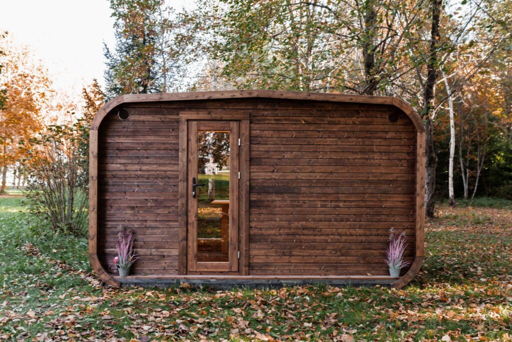 LUX REVERSE Sauna mit Vorsauna 245×400