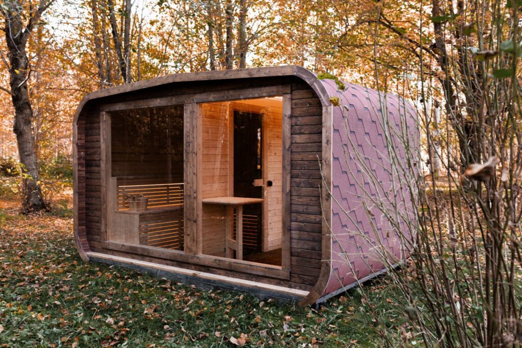 LUX REVERSE Sauna mit Vorsauna 245×400