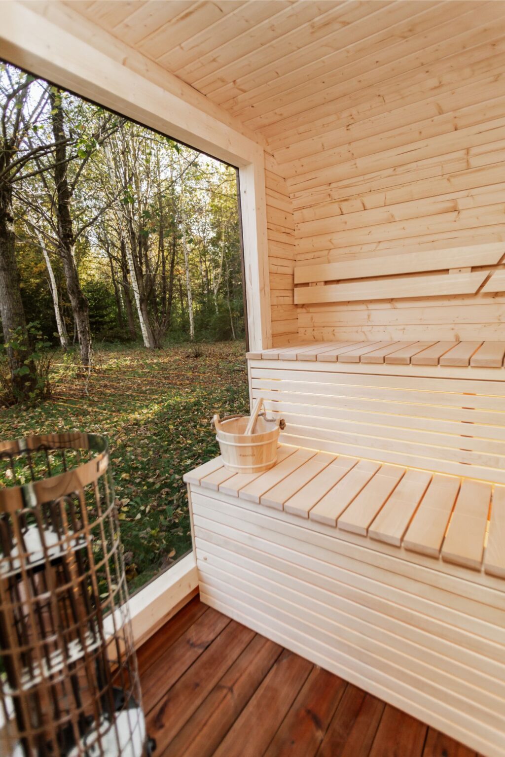 LUX REVERSE Sauna mit Vorsauna 245×400
