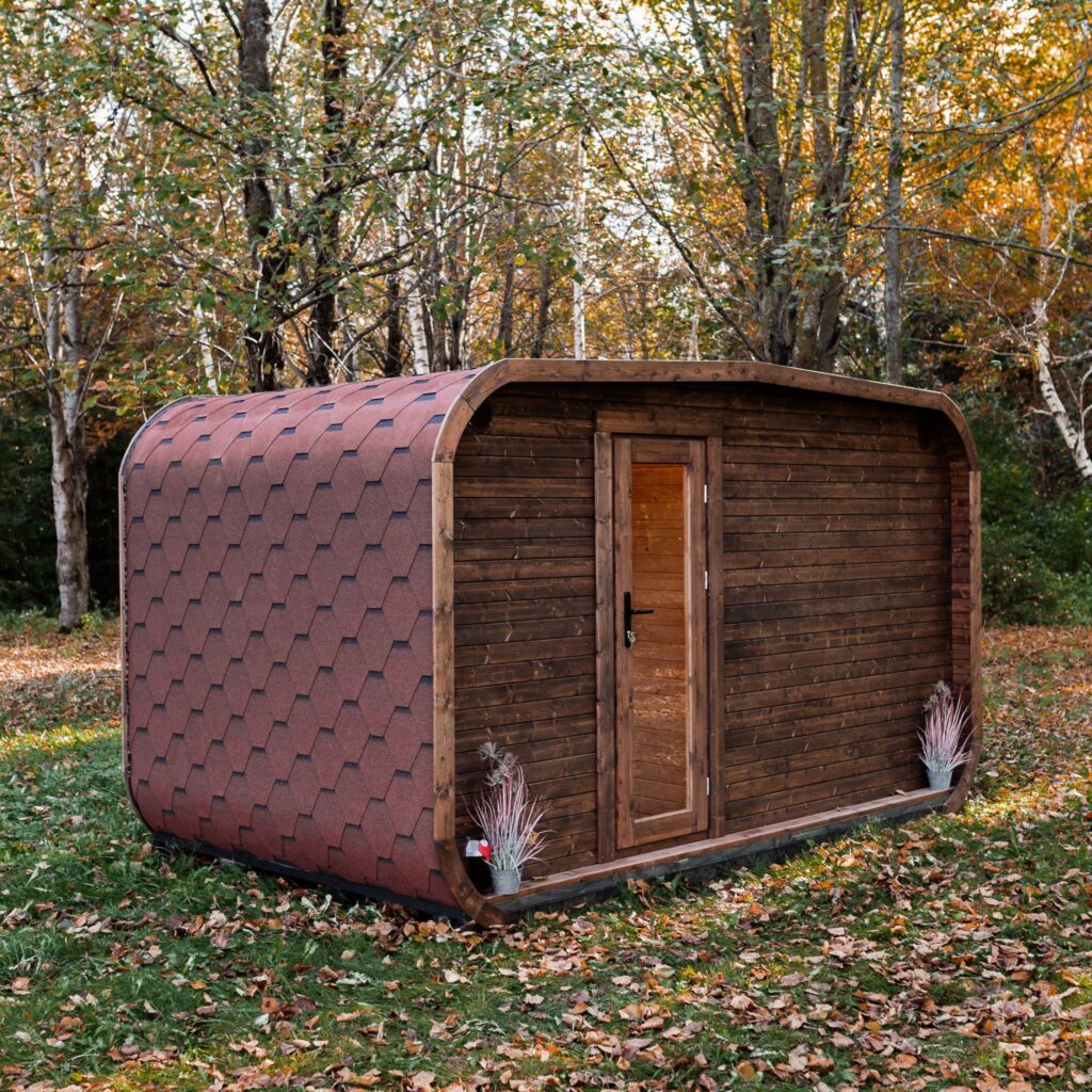 LUX REVERSE Sauna mit Vorsauna 245×400