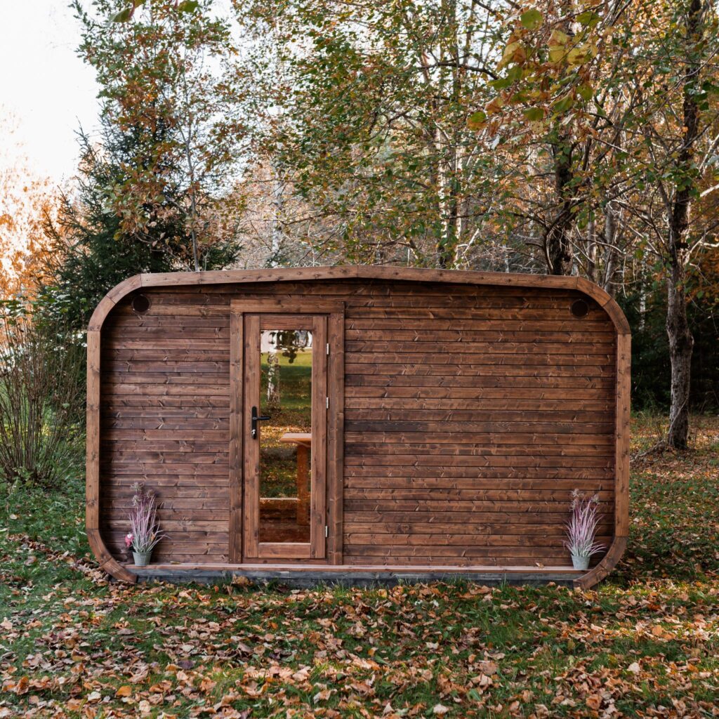 LUX REVERSE Sauna mit Vorsauna 245×400