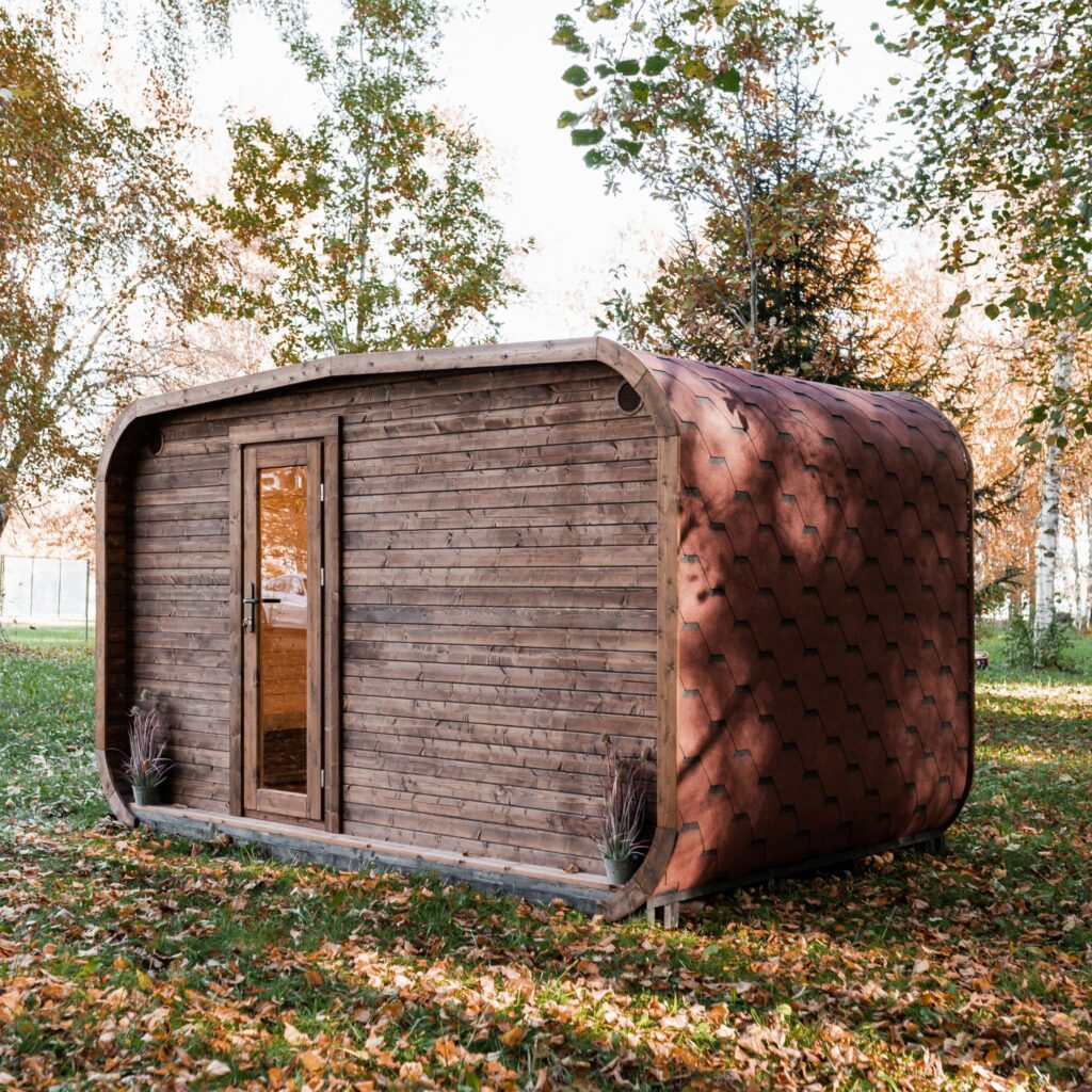 LUX REVERSE Sauna mit Vorsauna 245×400