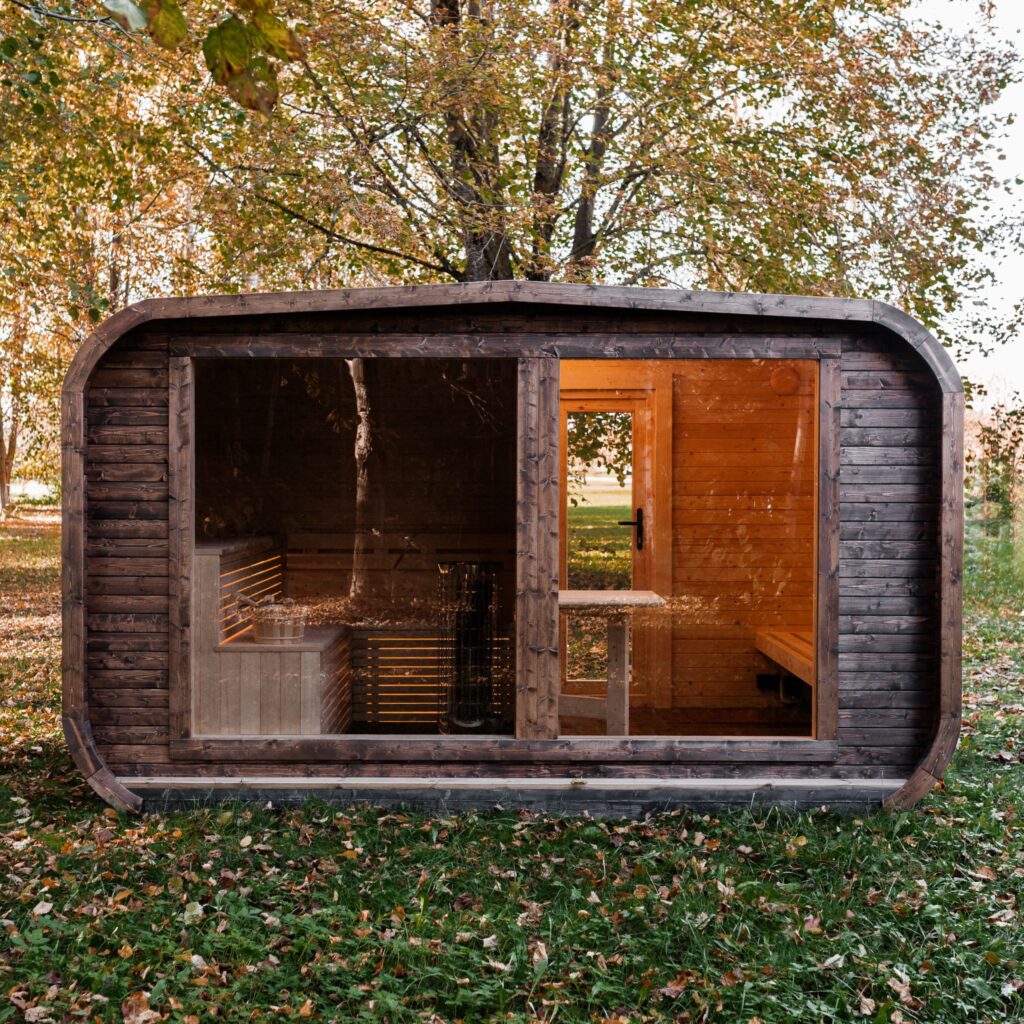 LUX REVERSE Sauna mit Vorsauna 245×400