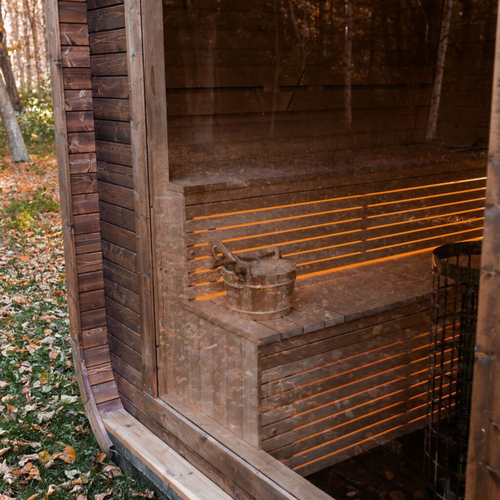 LUX REVERSE Sauna mit Vorsauna 245×400