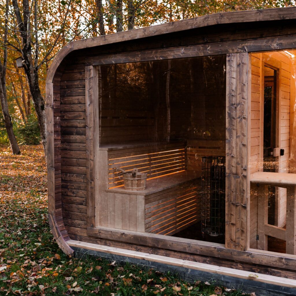 LUX REVERSE Sauna mit Vorsauna 245×400