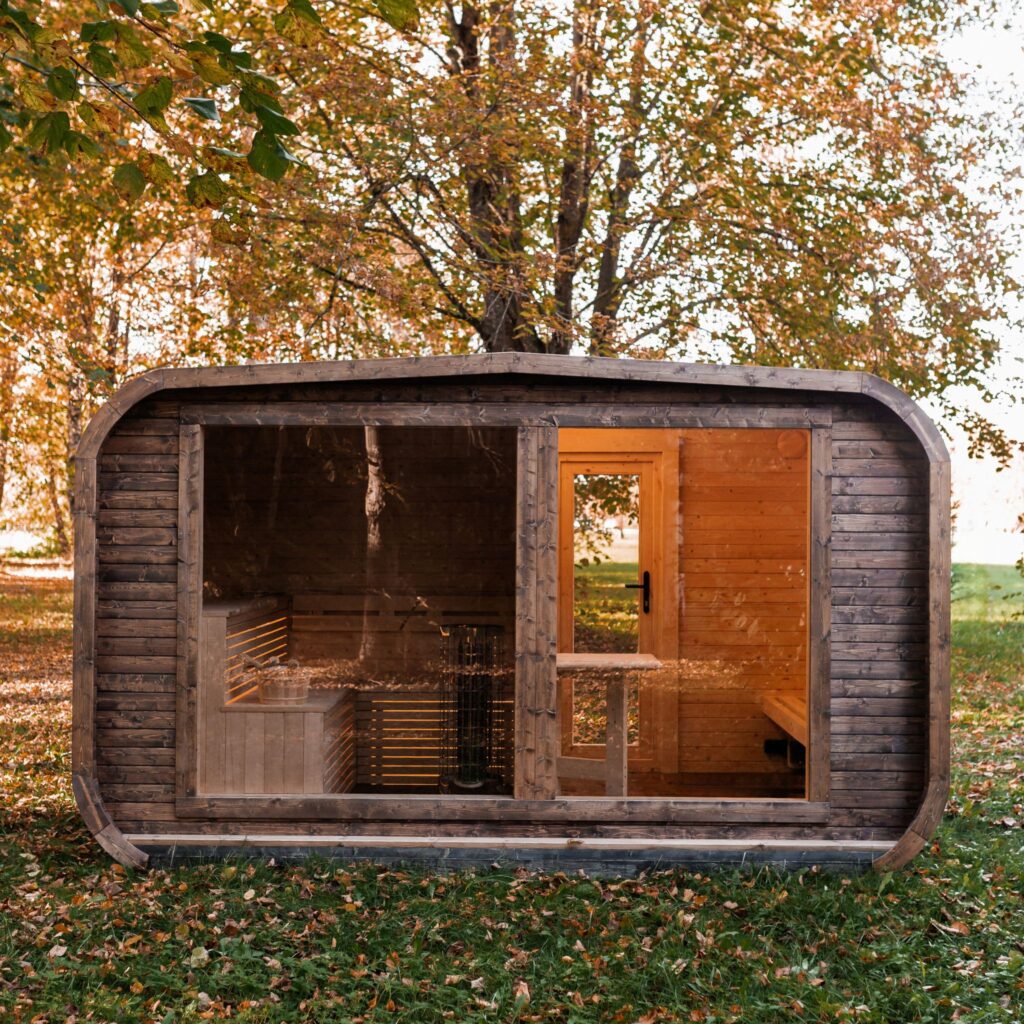 LUX REVERSE Sauna mit Vorsauna 245×400