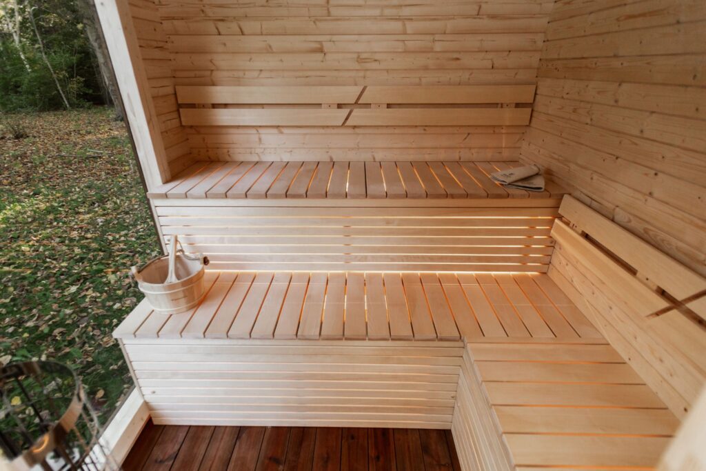LUX REVERSE Sauna mit Vorsauna 245×400